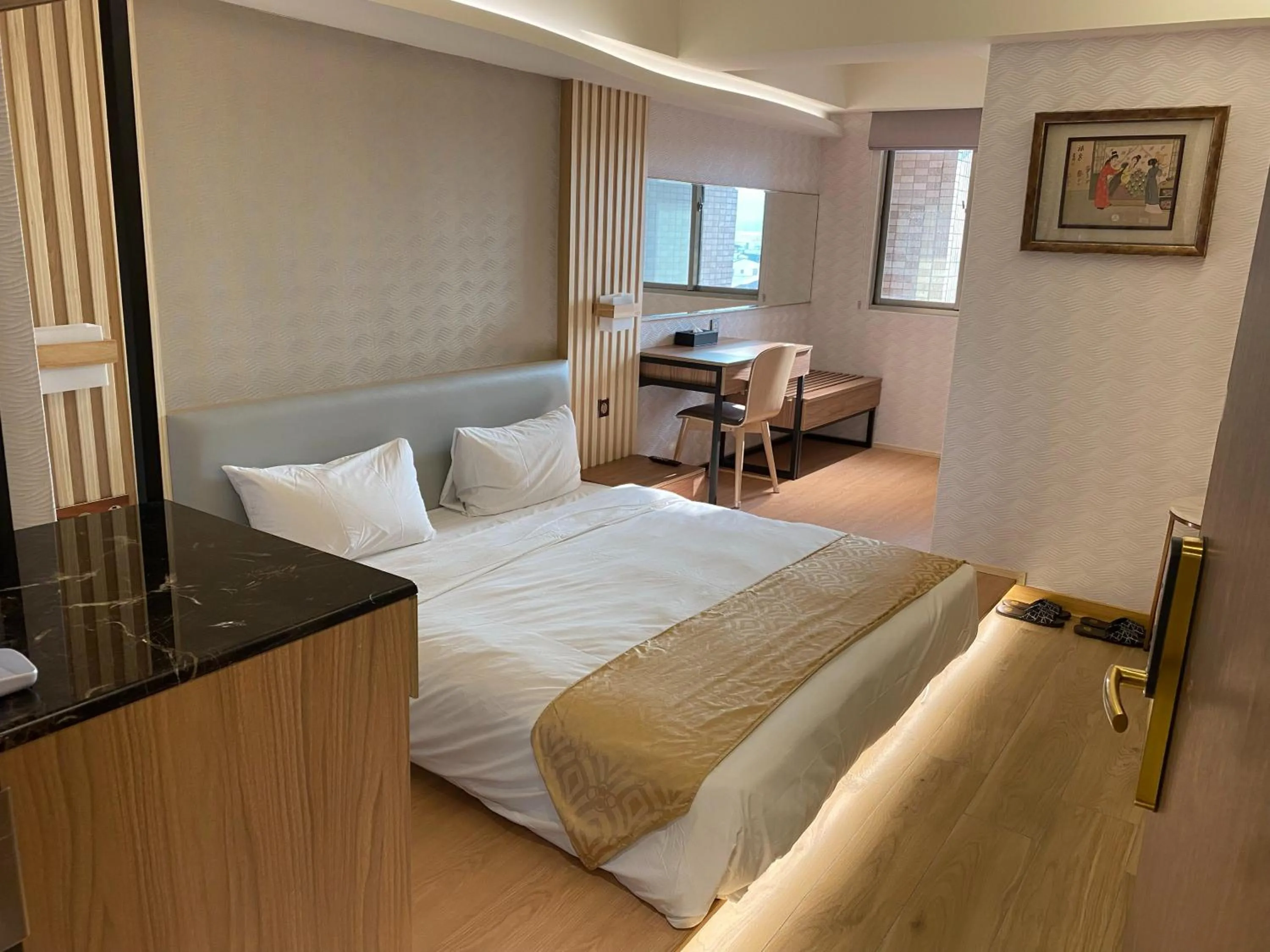 Bed in Wang Fu Hotel