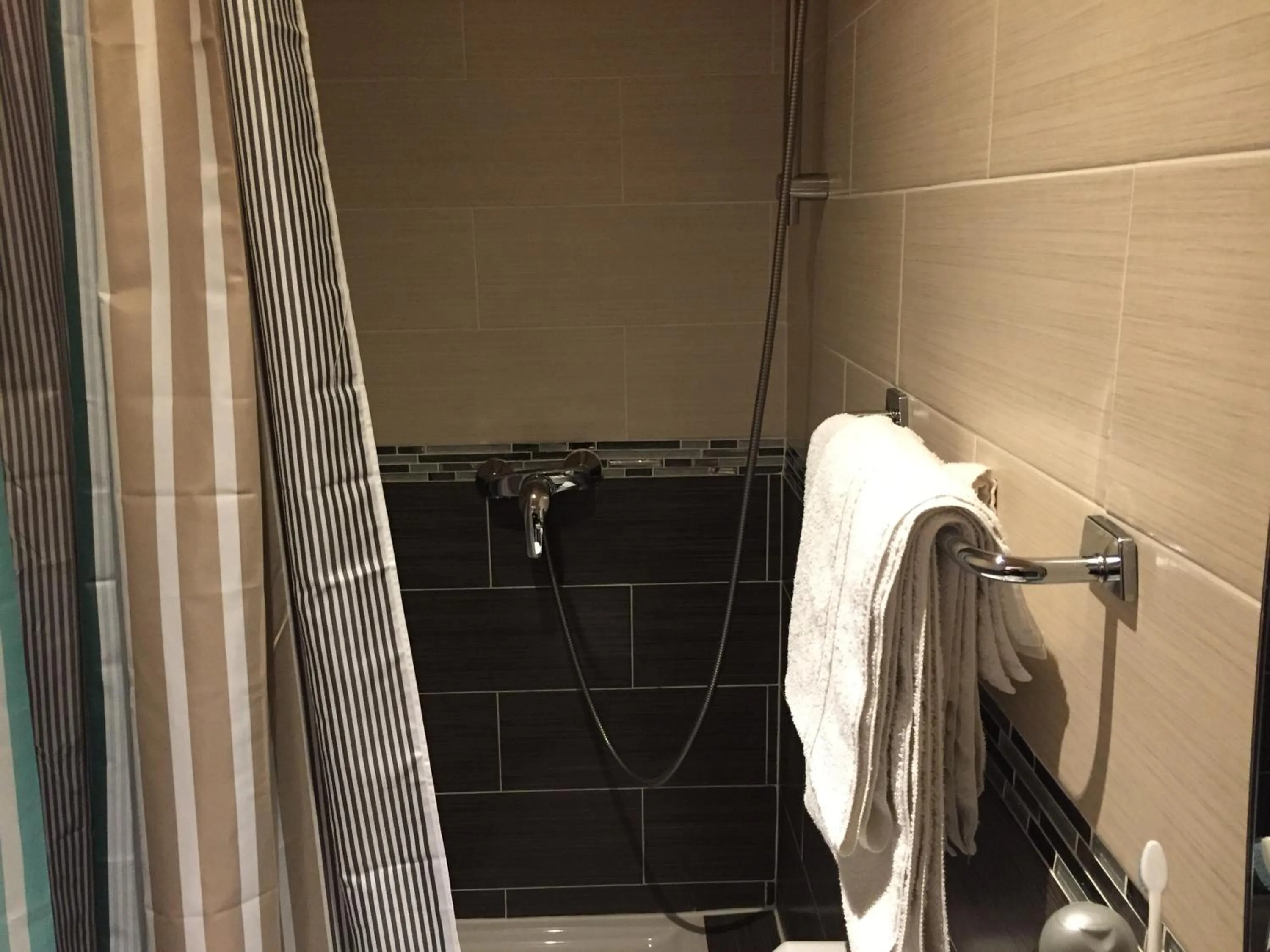 Shower in Hôtel De La Perdrix Rouge