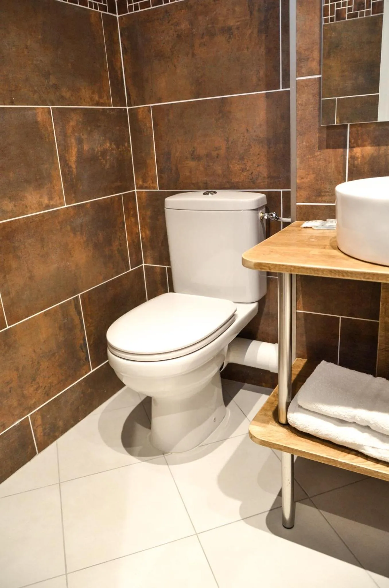 Toilet in Hôtel De La Perdrix Rouge