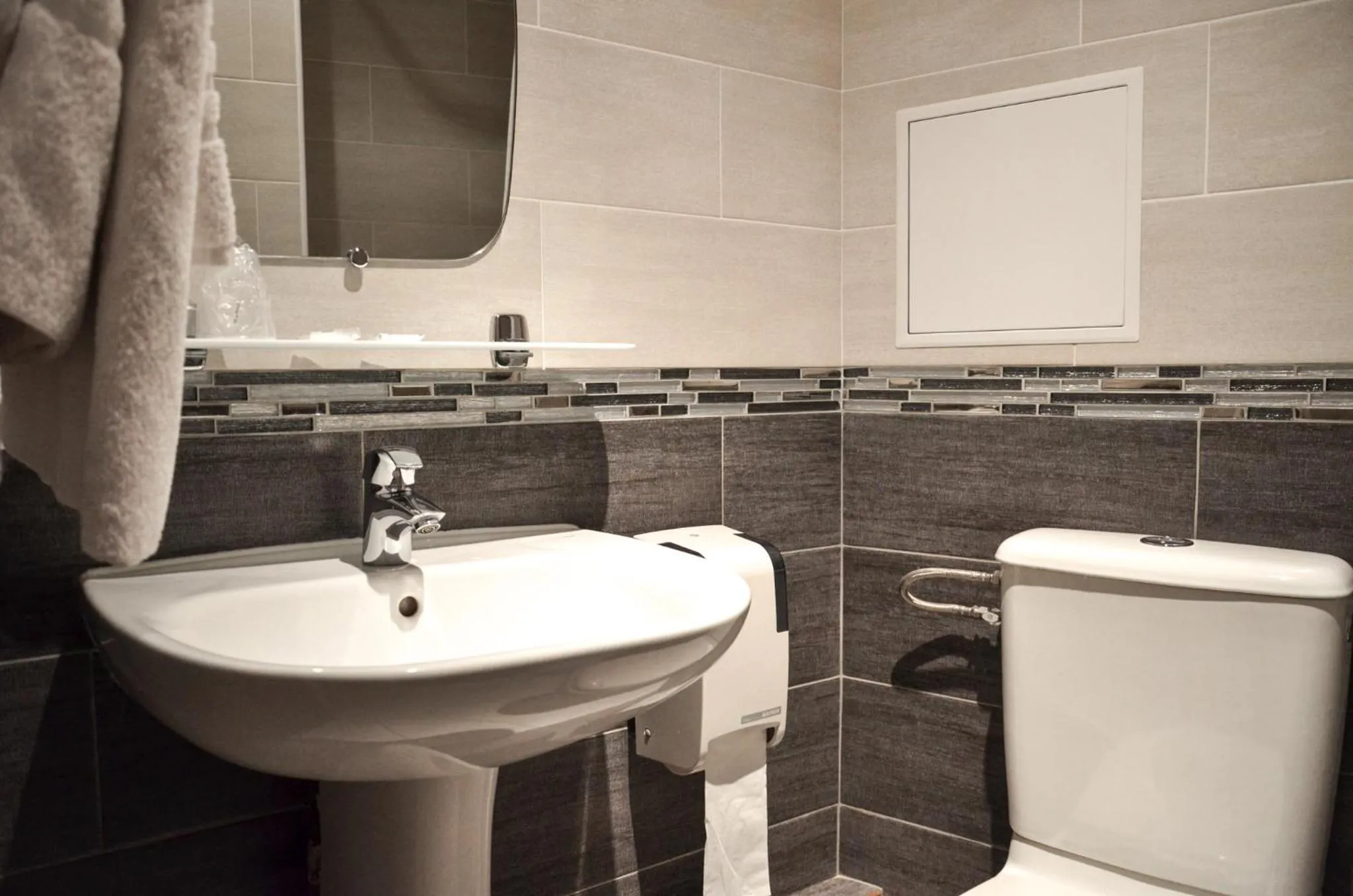 Toilet in Hôtel De La Perdrix Rouge