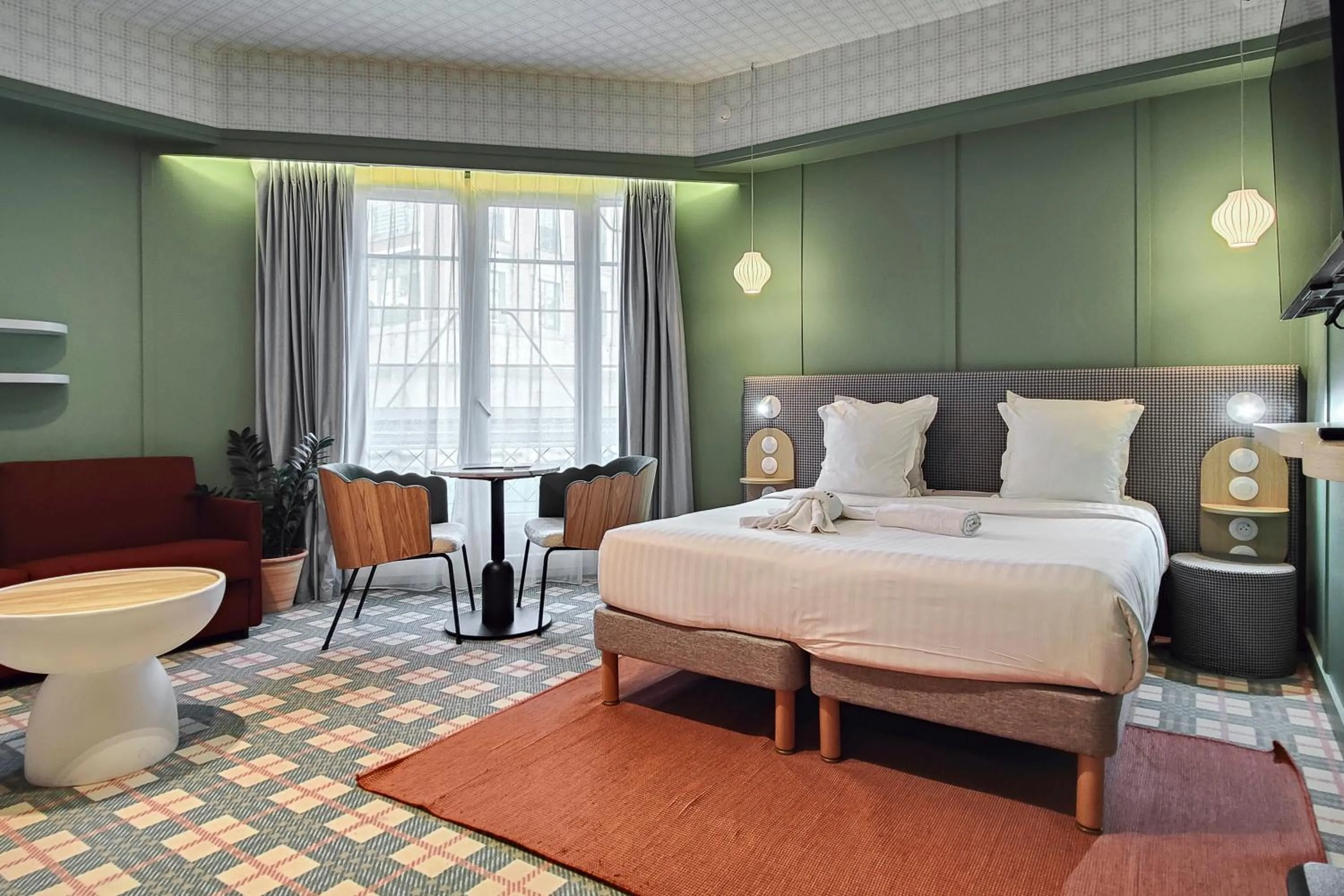 Photo of the whole room, Bed in Hotel Aparthotel AMMI Nice Lafayette