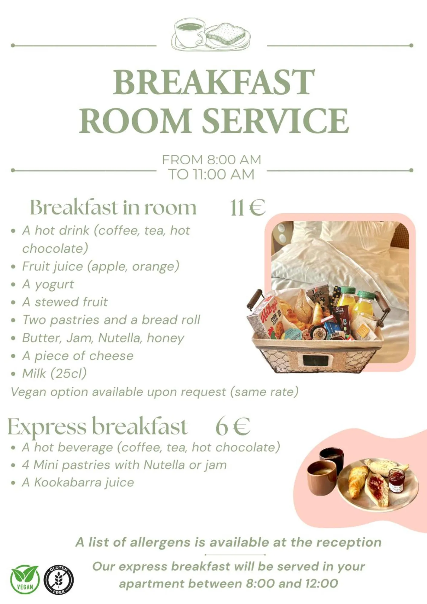 Breakfast in Hotel Aparthotel AMMI Nice Lafayette