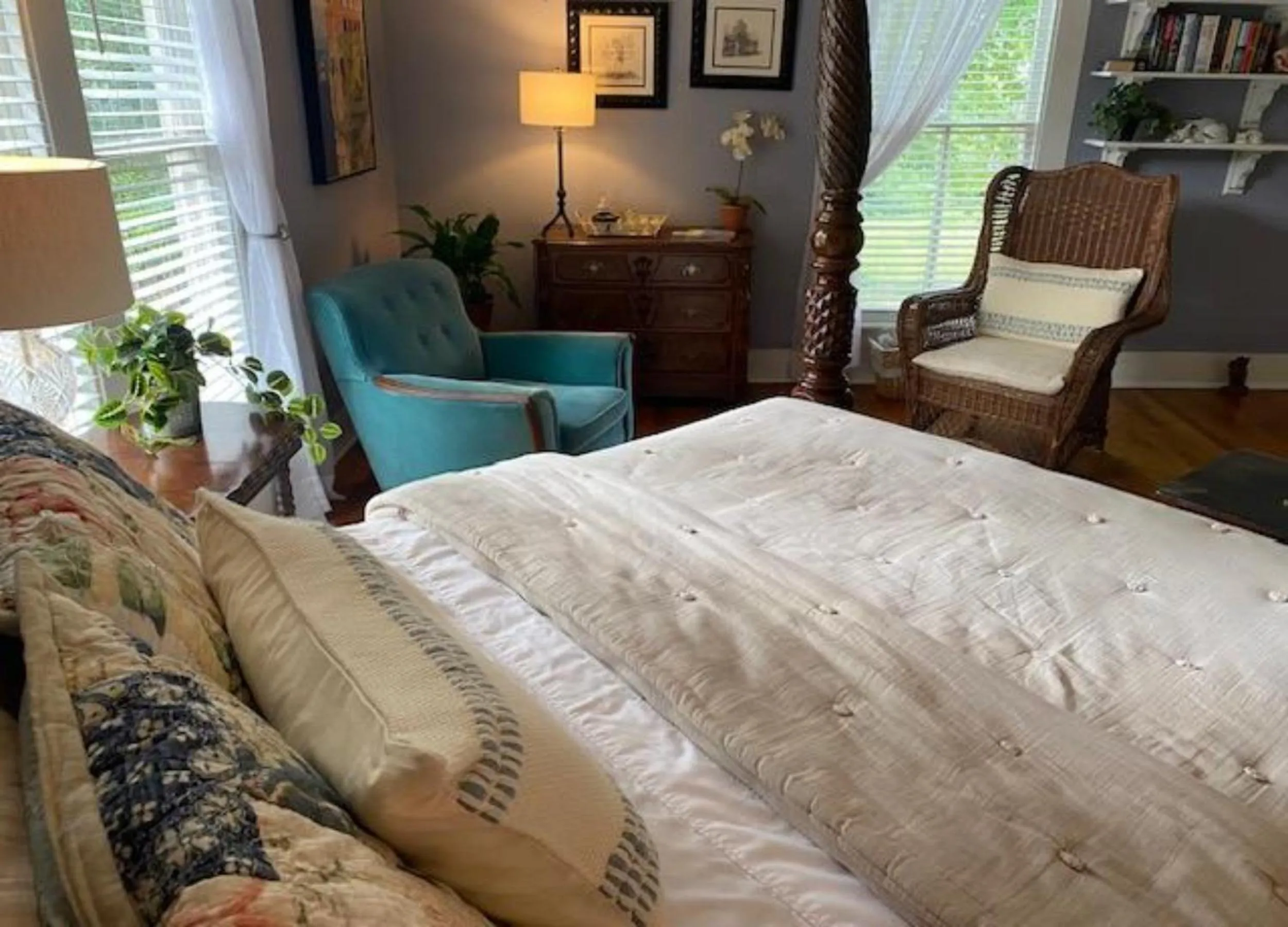 Library, Bed in Rosemont B&B Cottages