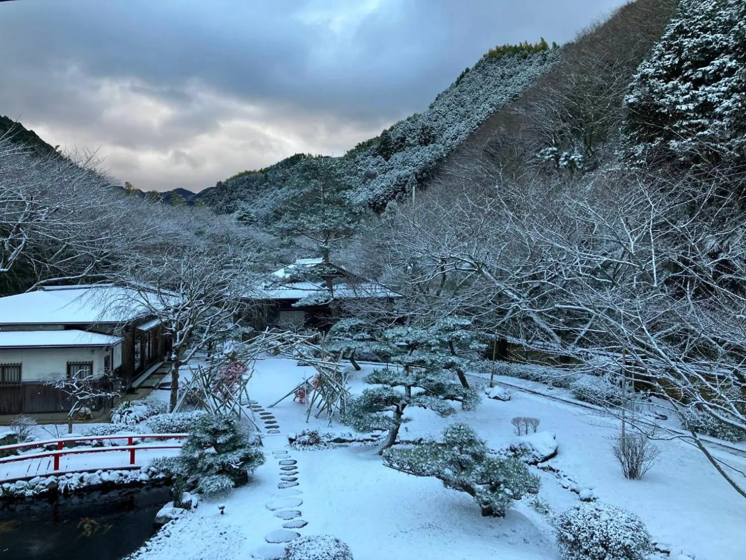 Garden view in Oukai Villa Izumi