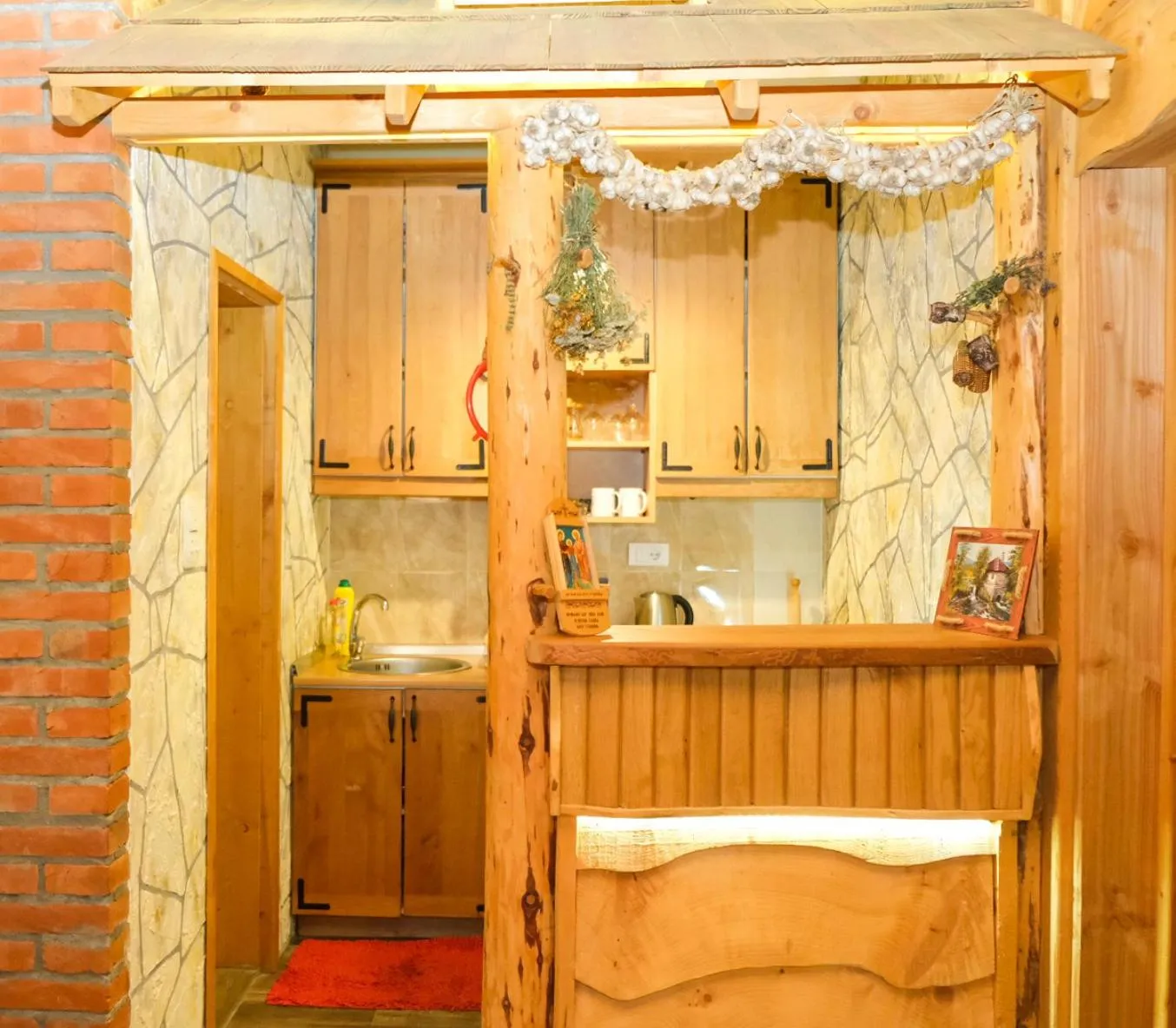 Kitchen or kitchenette in Apartment Snow Garden