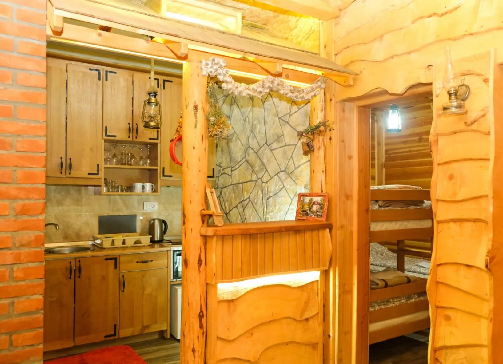 Kitchen or kitchenette in Apartment Snow Garden