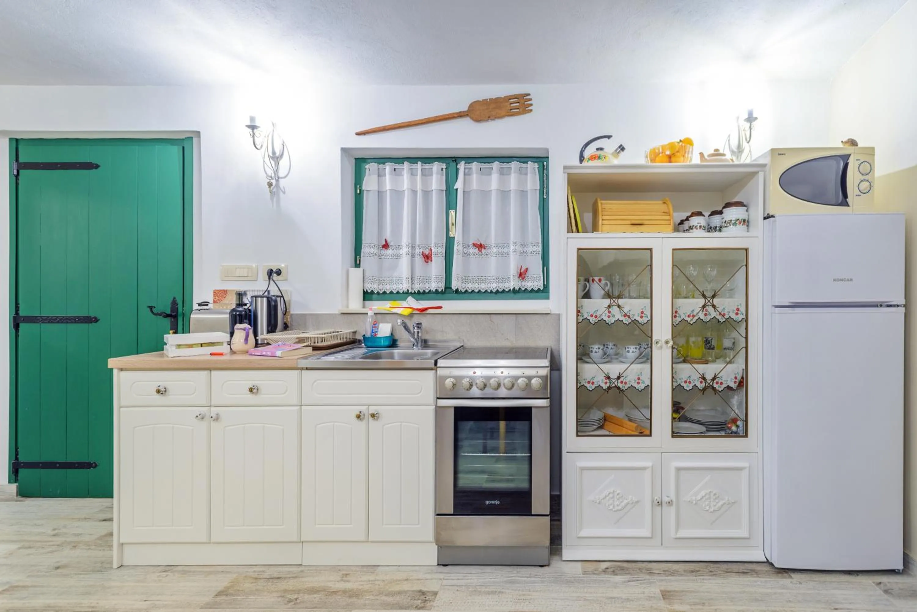 Kitchen or kitchenette in Apartment Old Cottage