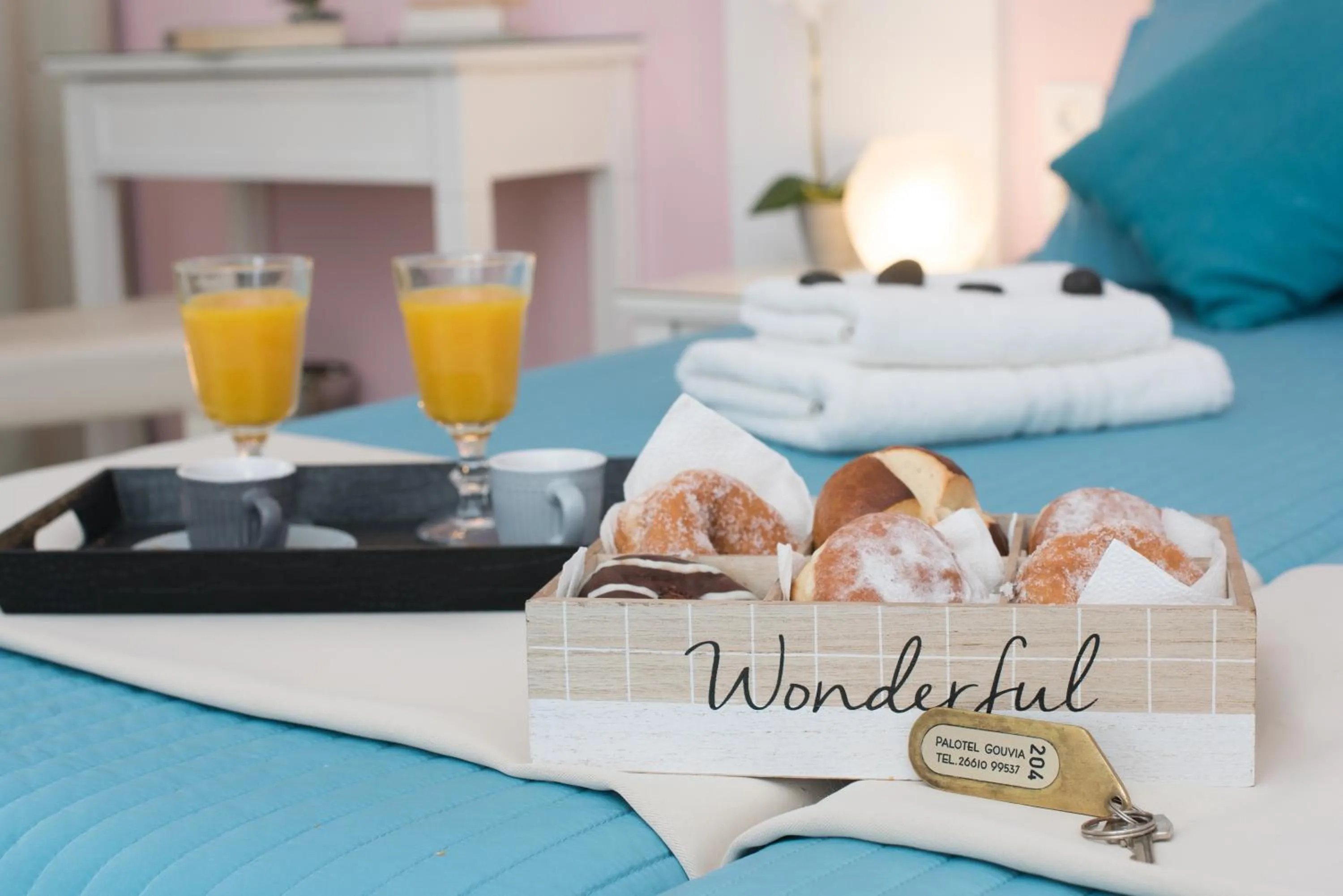 Bedroom, Bed in Palotel Design Gouvia