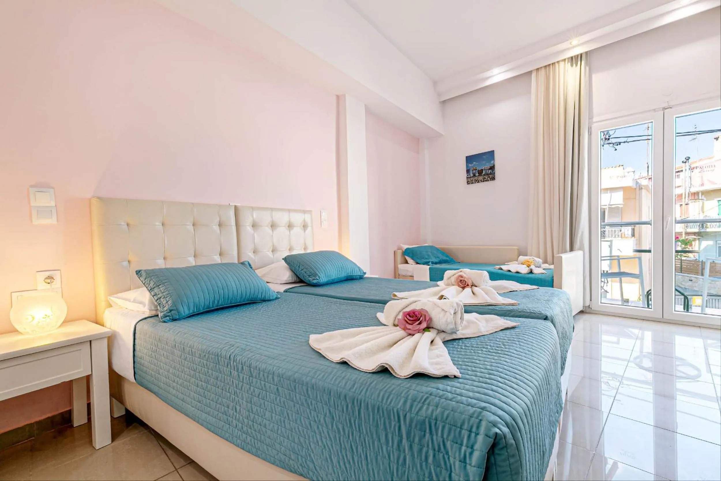 Bed in Palotel Design Gouvia