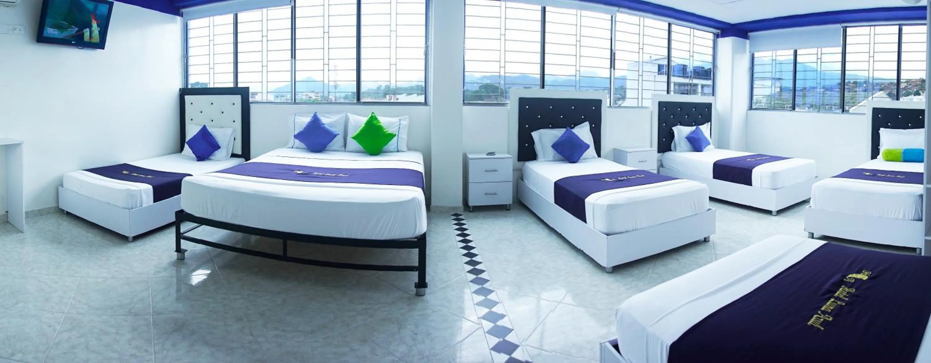 Bed in Hotel Luna Azul