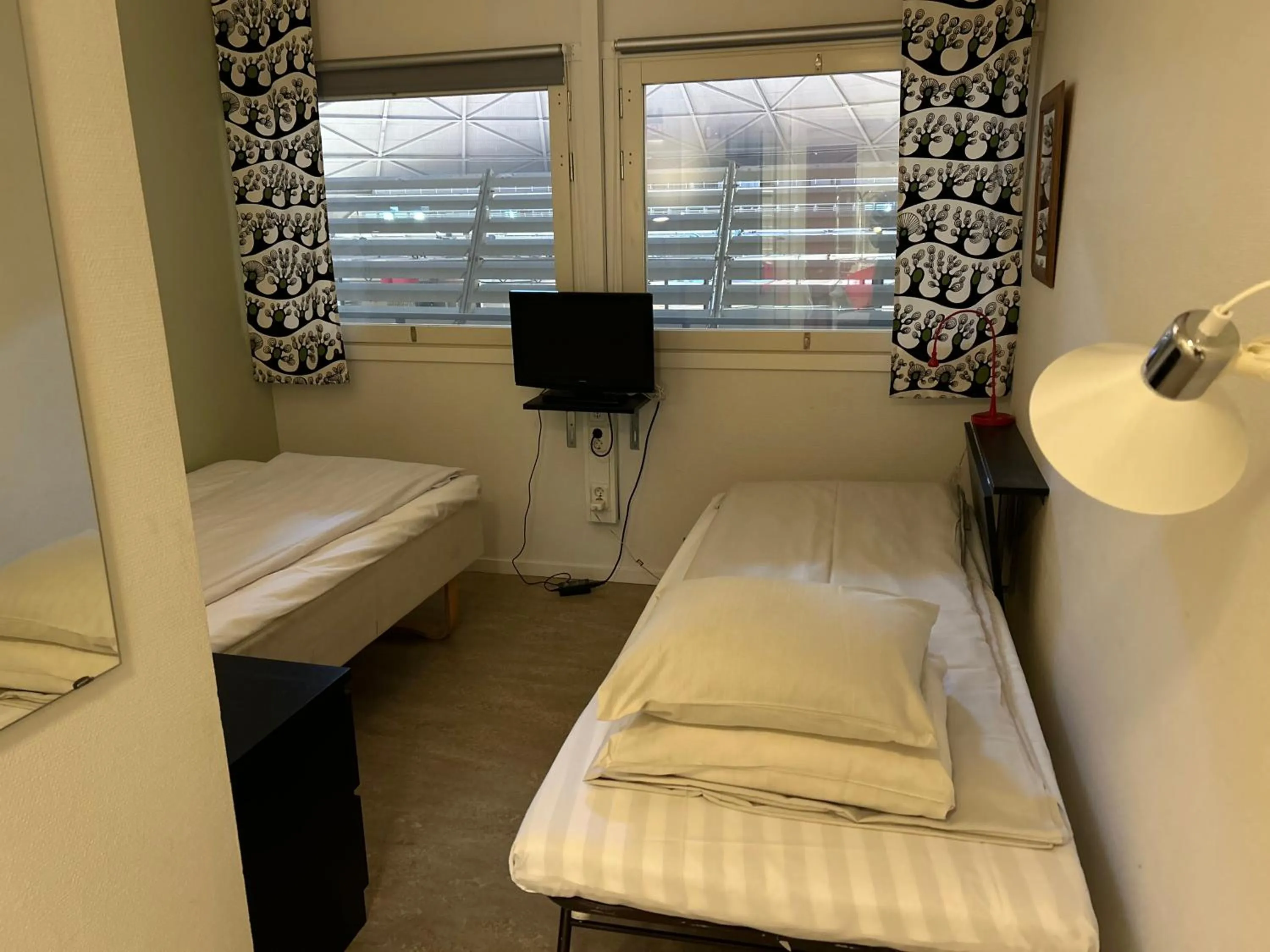 Bed in Hotel Kupolen