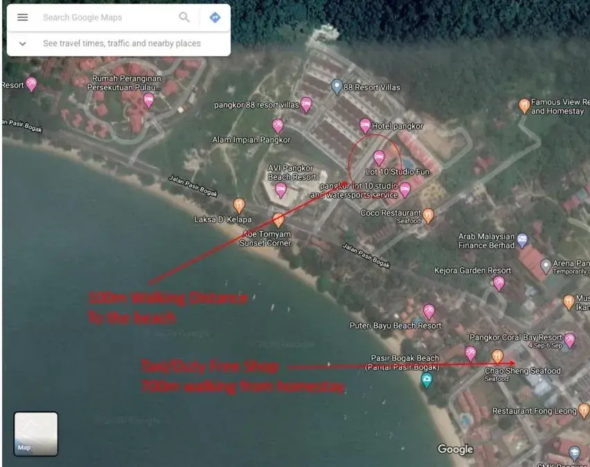 Walking Distance To The Beach, Pangkor Walking Distance To The Beach, Pangkor