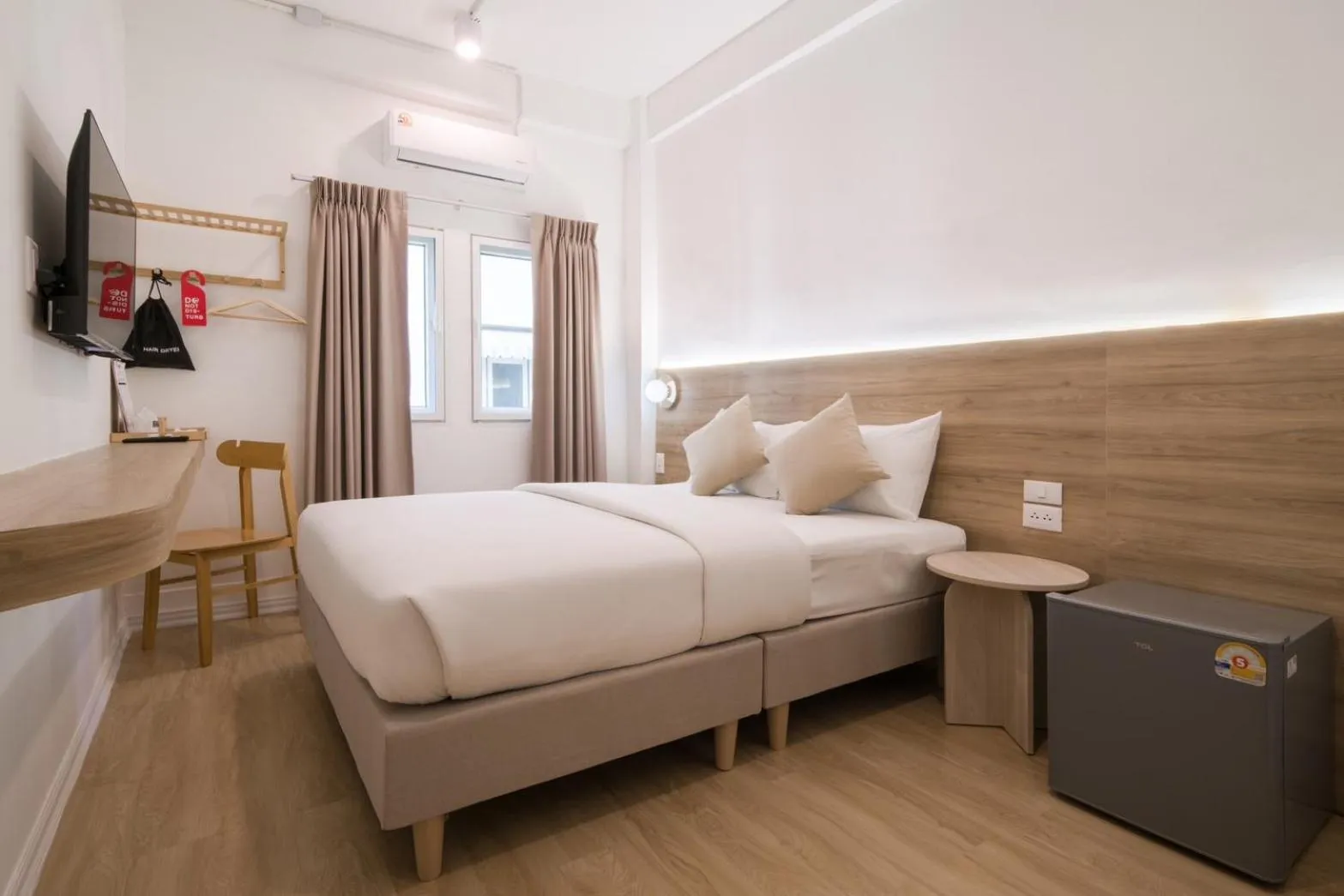 Bed in Hotel PaPa Bangkok Siriraj