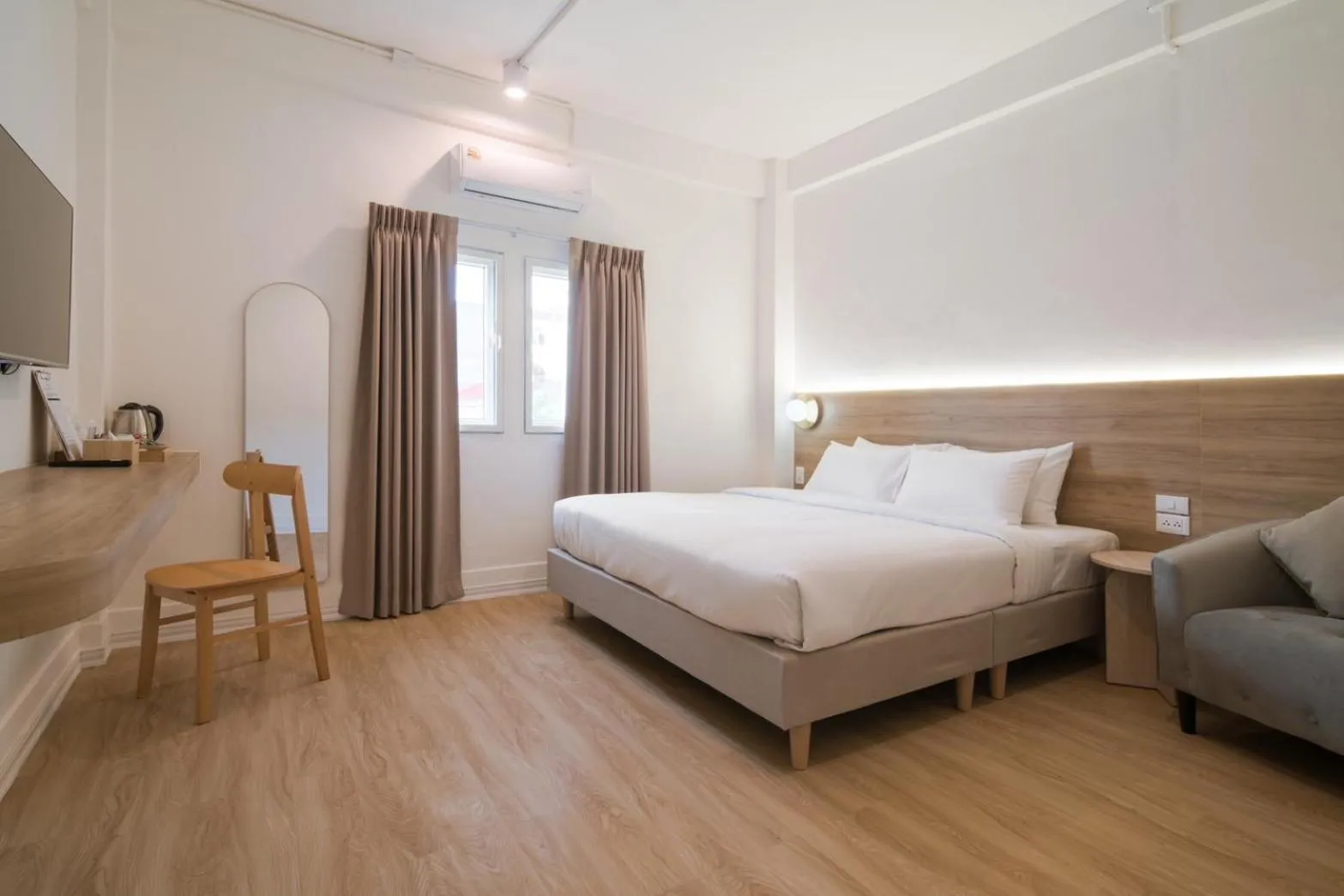 Bed in Hotel PaPa Bangkok Siriraj