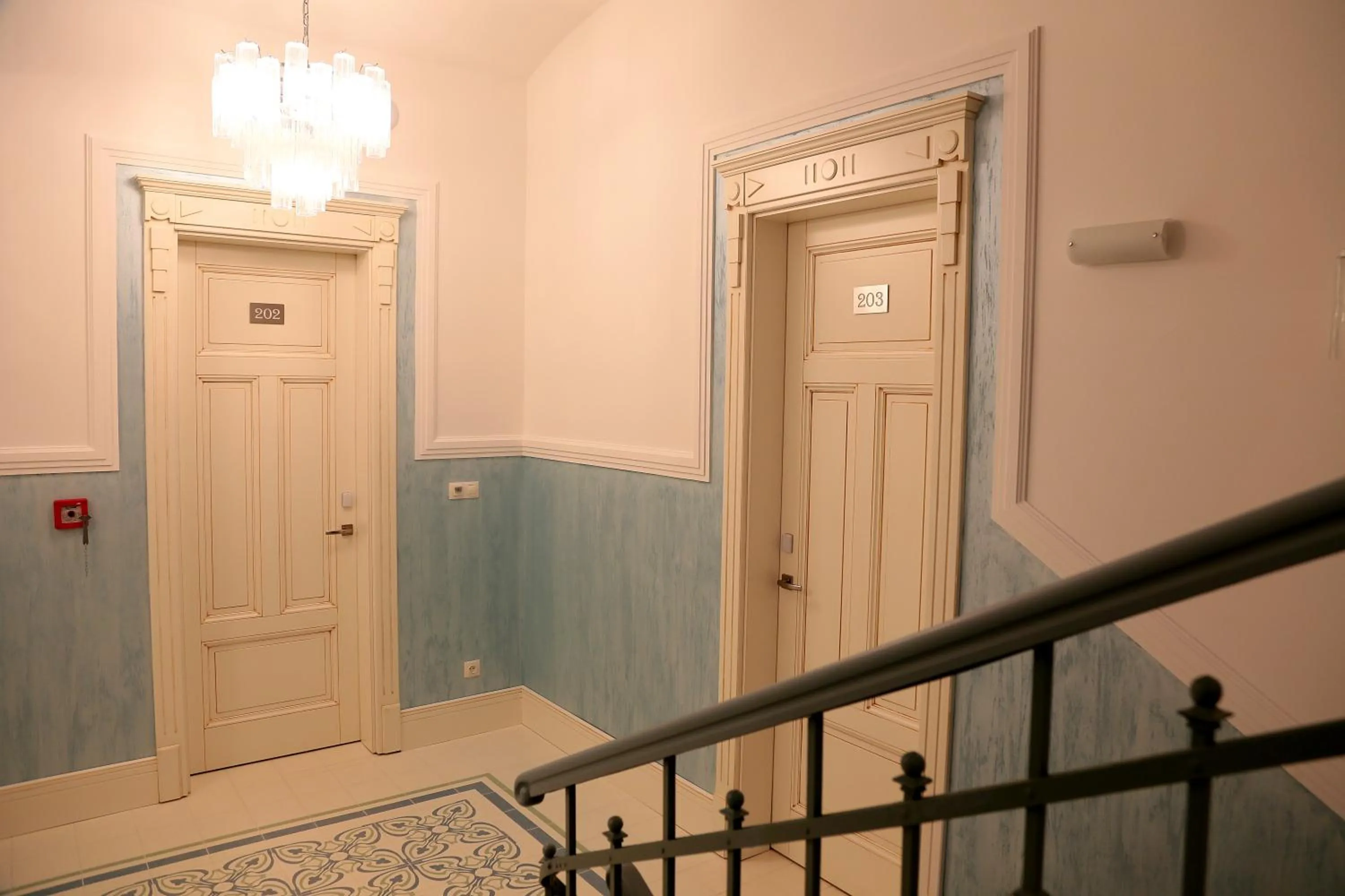 Decorative detail in Ferdinandhof Apart-Hotel