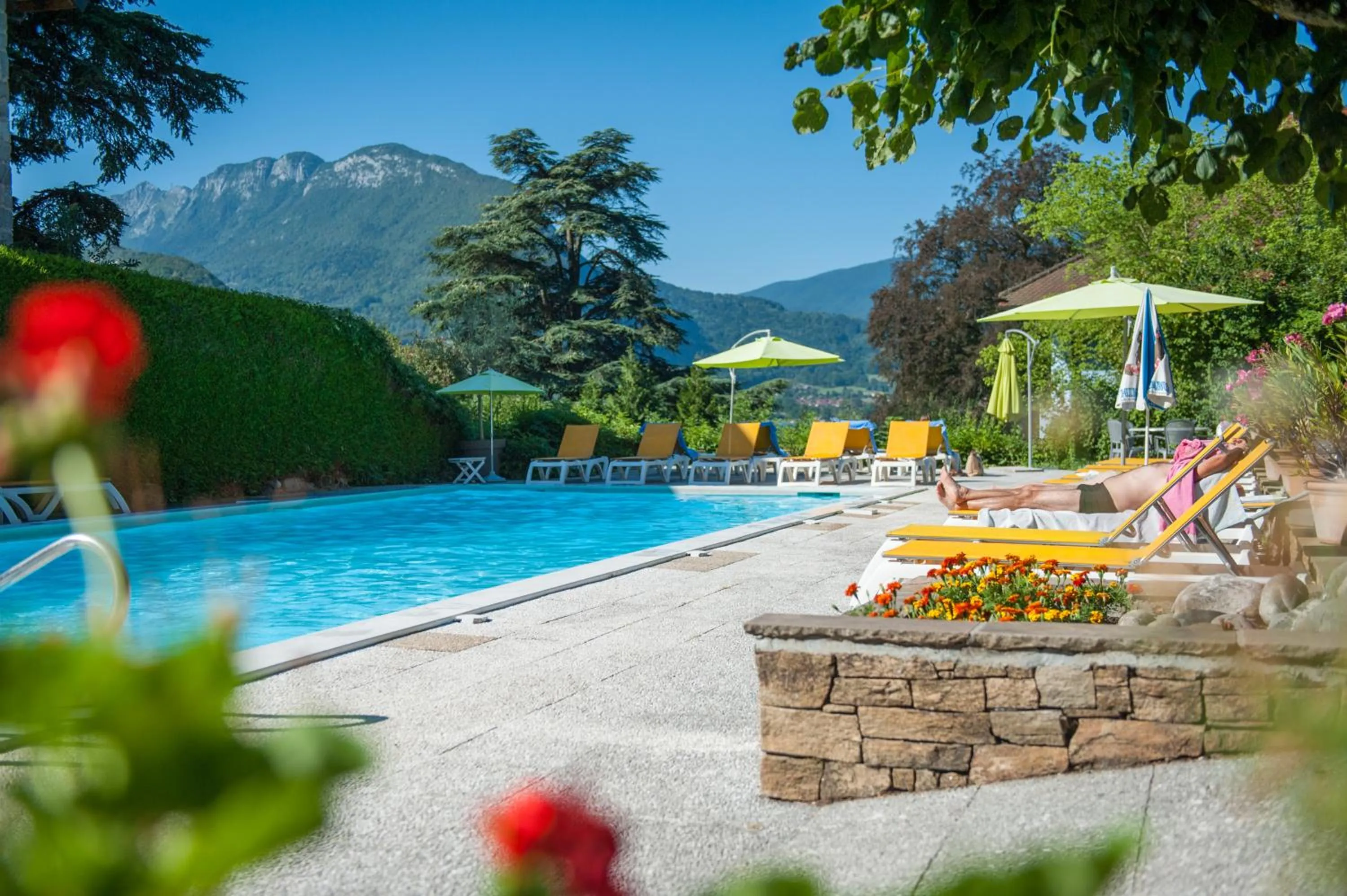 Swimming pool in Hotel du Lac