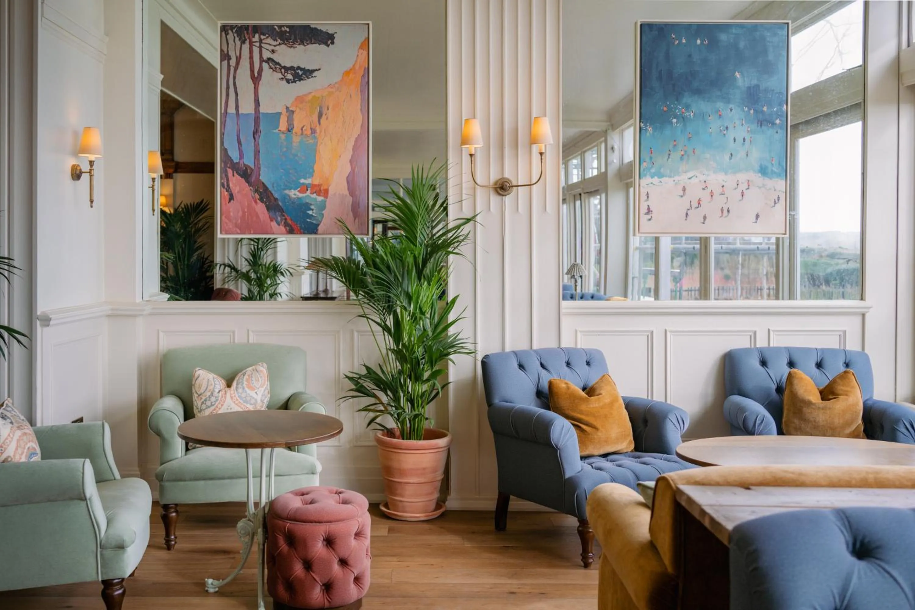 Seating area in The Falmouth Hotel