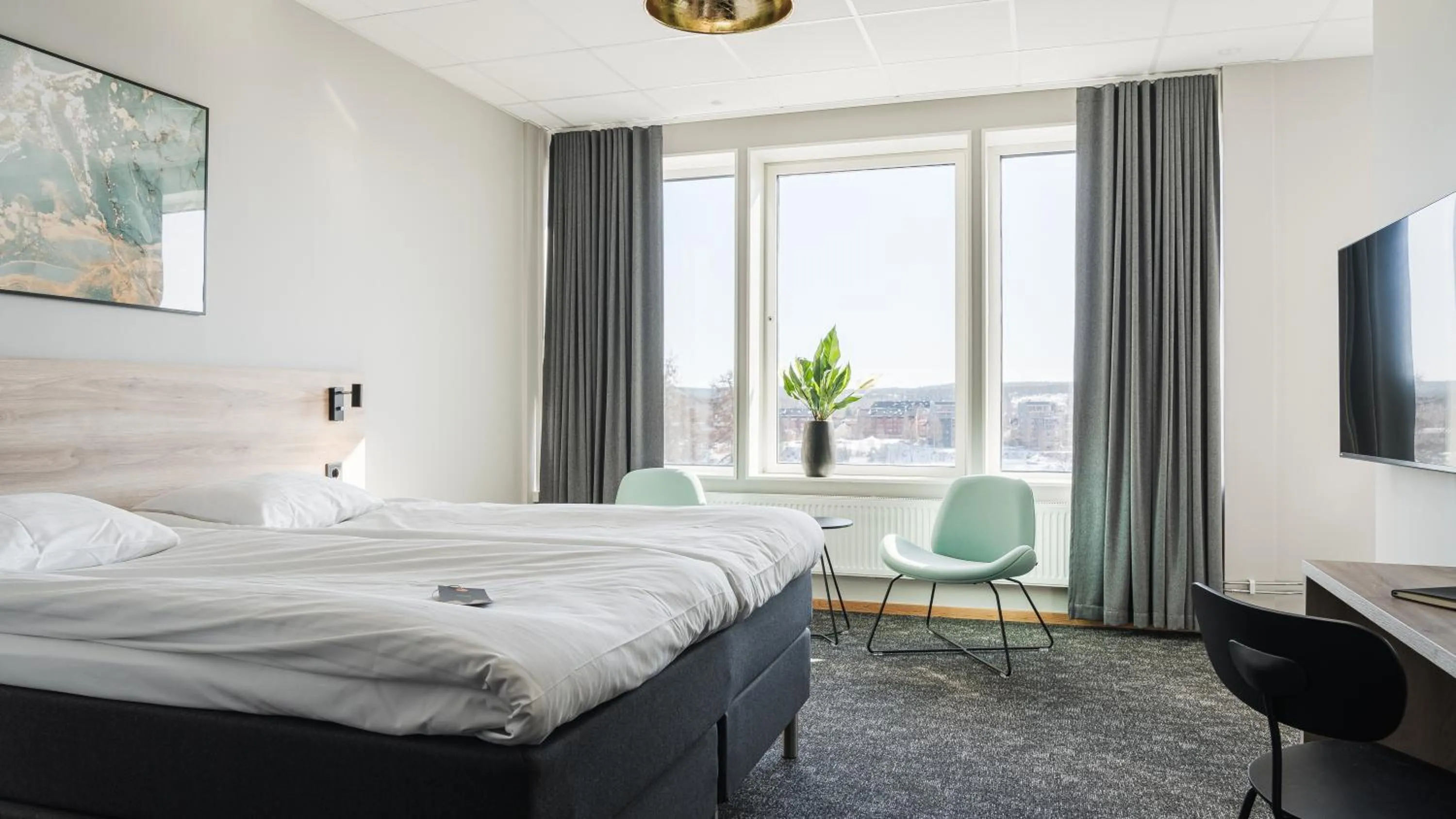 Bed in Comfort Hotel Skellefteå