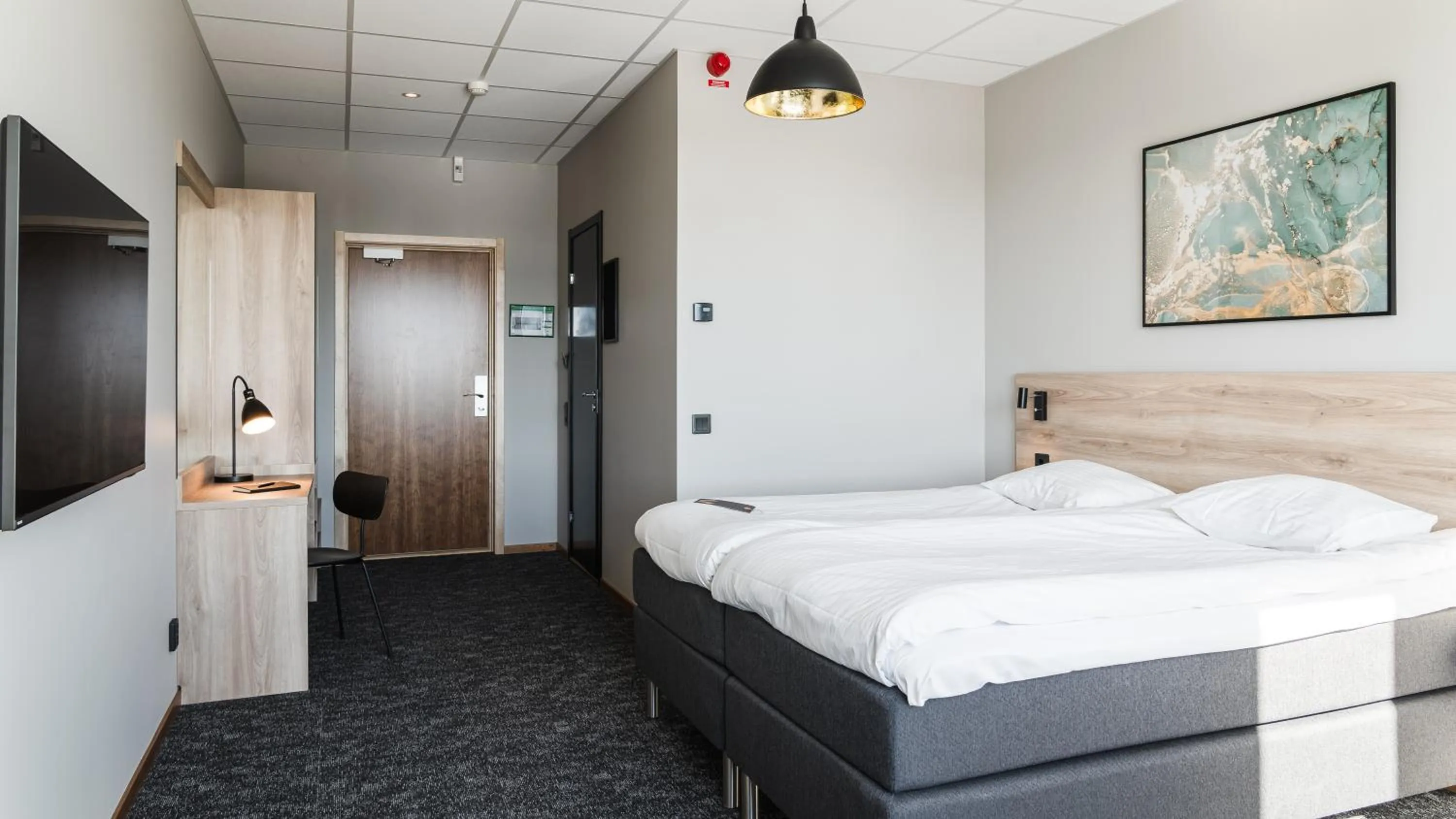 Bed in Comfort Hotel Skellefteå