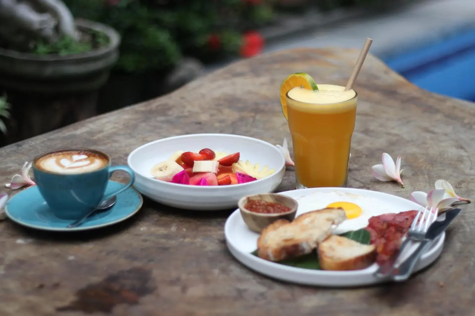 Continental breakfast in Bali Full Moon Guest House Continental breakfast in Bali Full Moon Guest House