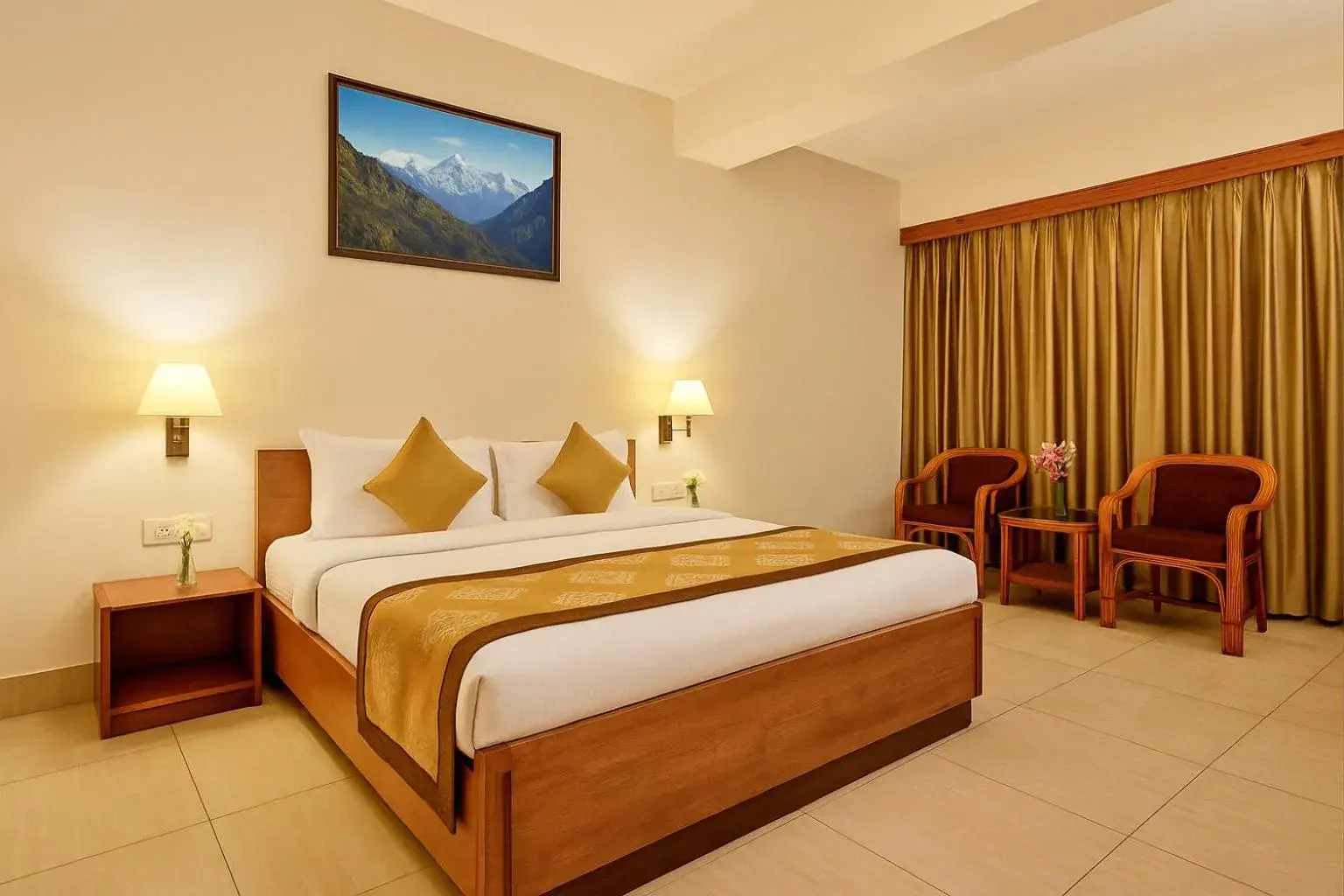 Bed in Summit Ttakshang Residency Hotel & Spa Mg Marg Bed in Summit Ttakshang Residency Hotel & Spa Mg Marg