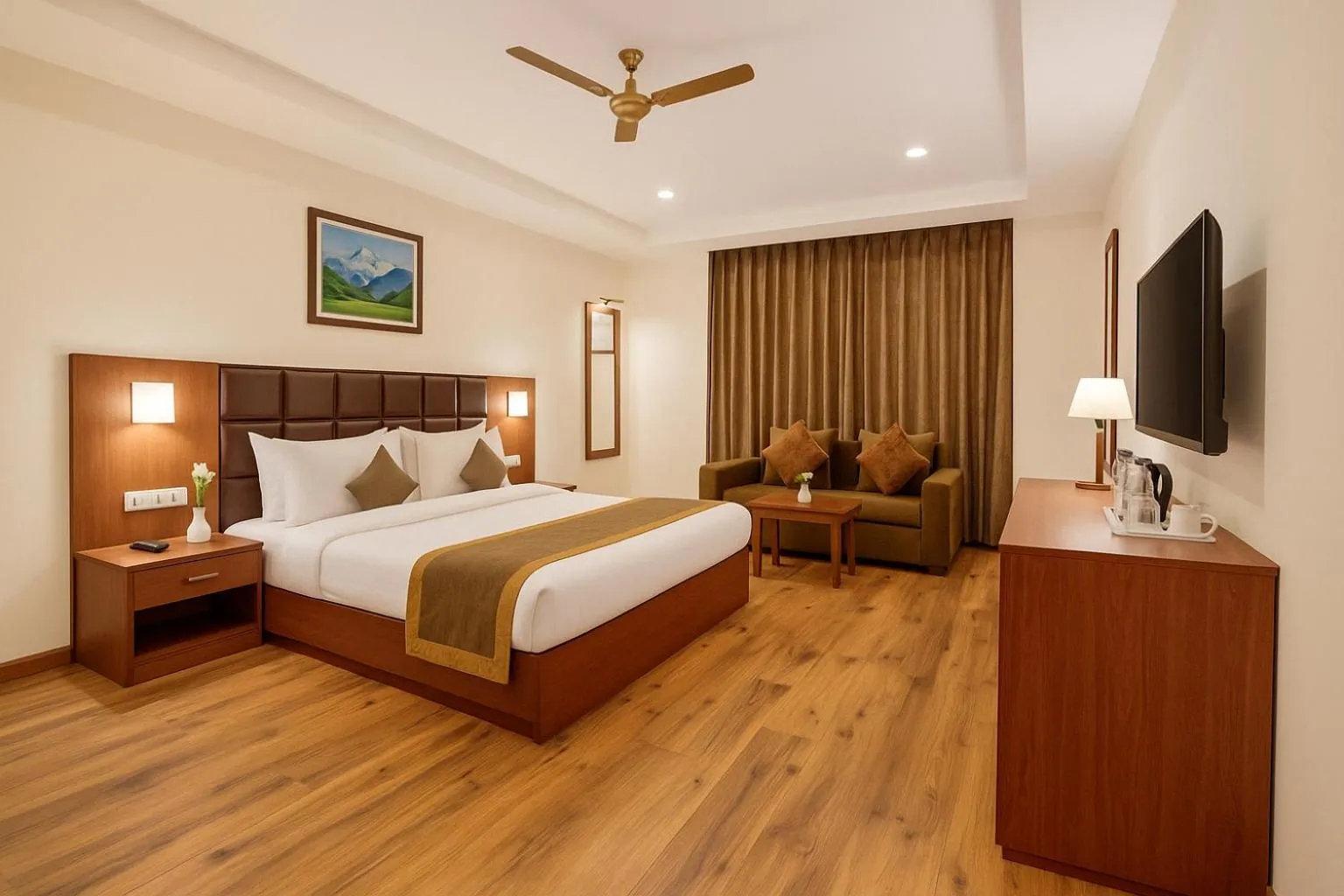 TV and multimedia, Bed in Summit Ttakshang Residency Hotel & Spa Mg Marg