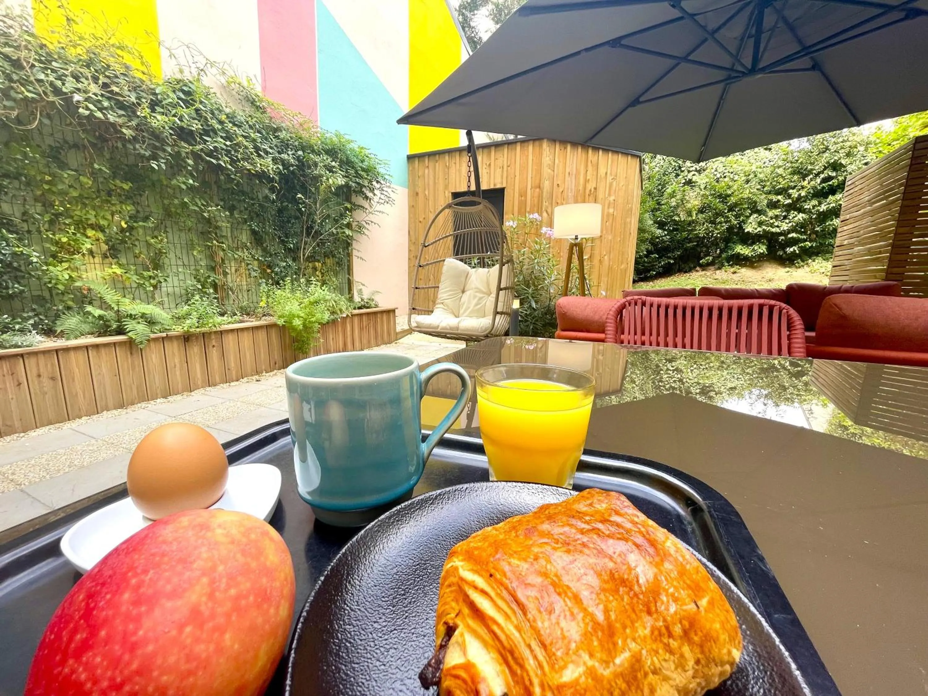 Patio in Hôtel Villa Berlioz