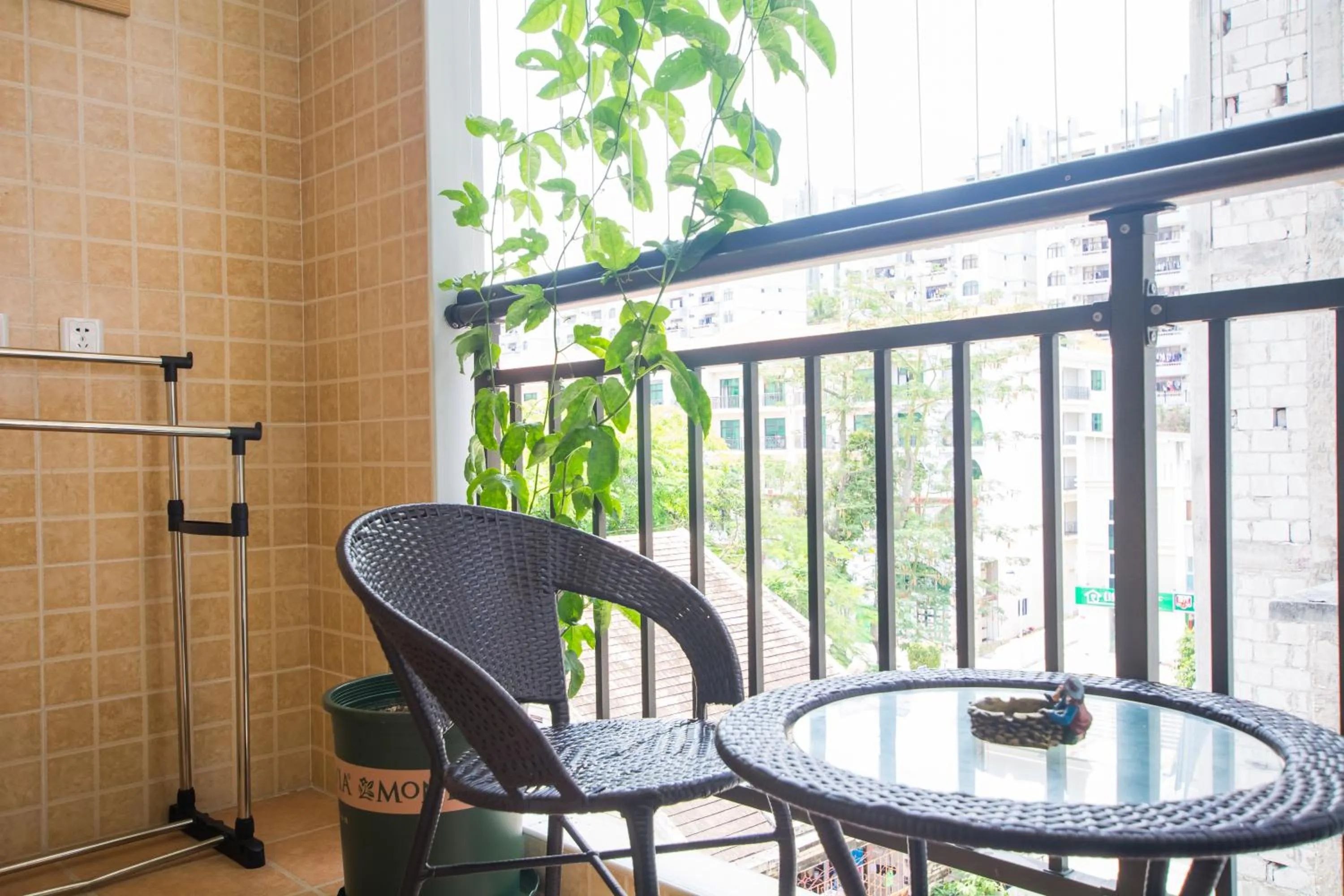 Balcony/Terrace in Sanya Passion fruit Inn