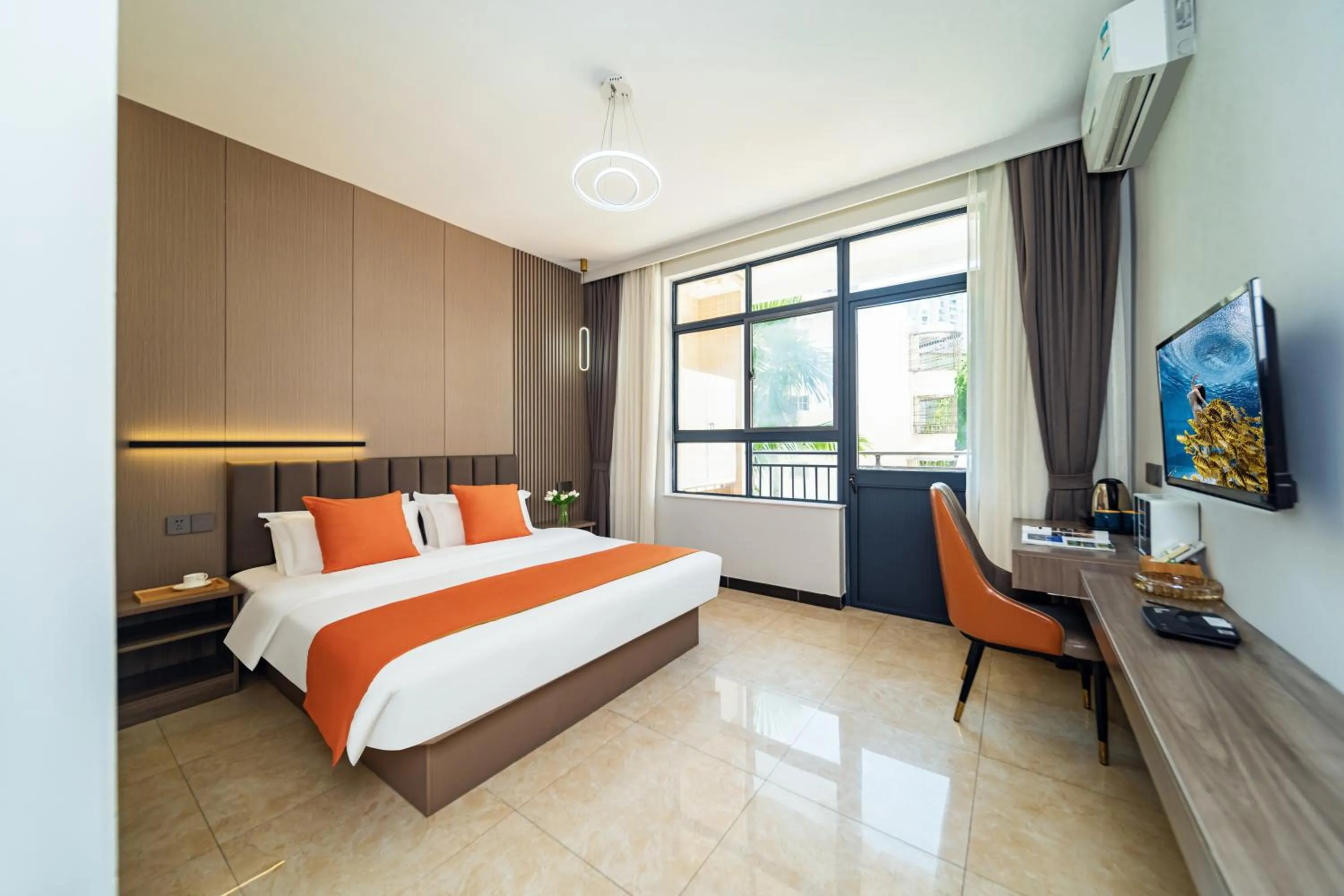 Bed in Sanya Passion fruit Inn