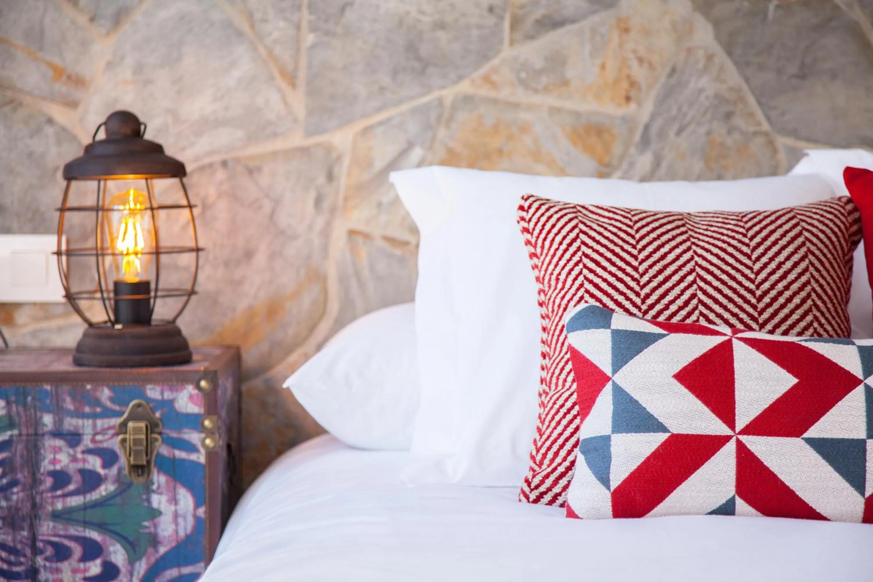 Decorative detail, Bed in Hostly Mariana