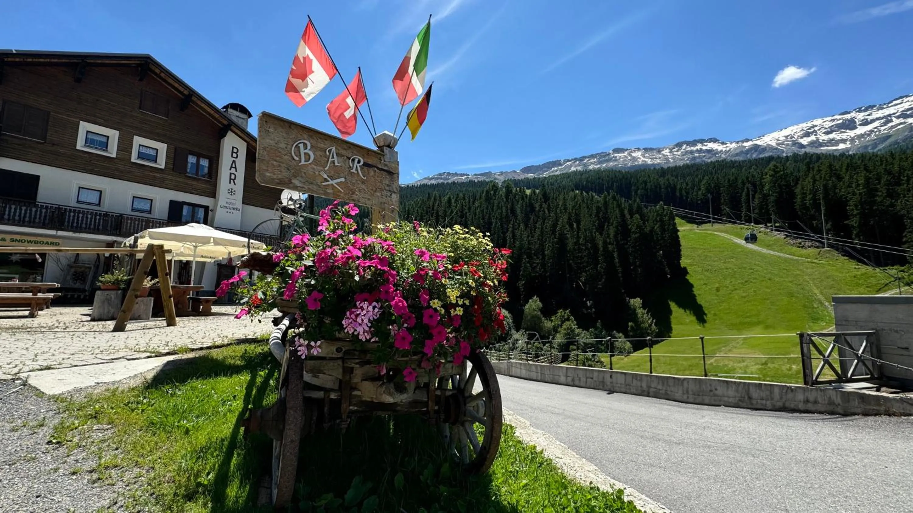 Property building in Hotel Genzianella