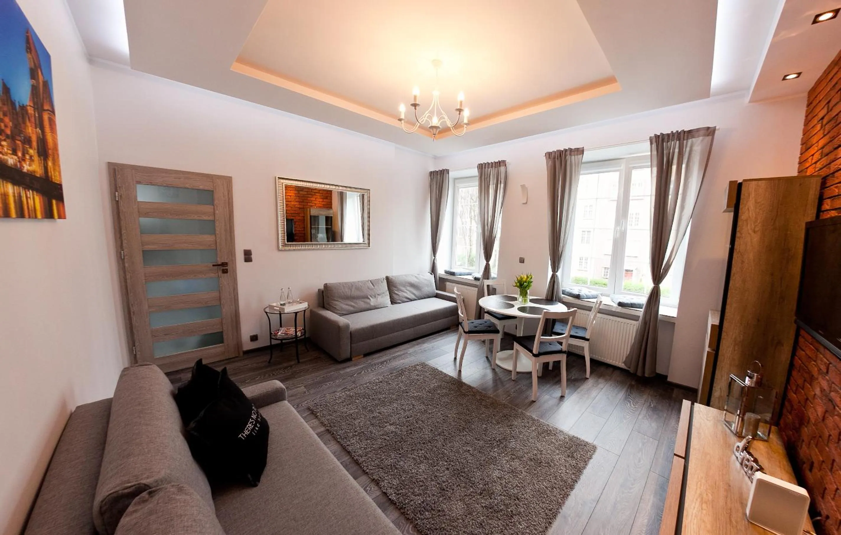 Bed in Euro Apartments Piwna