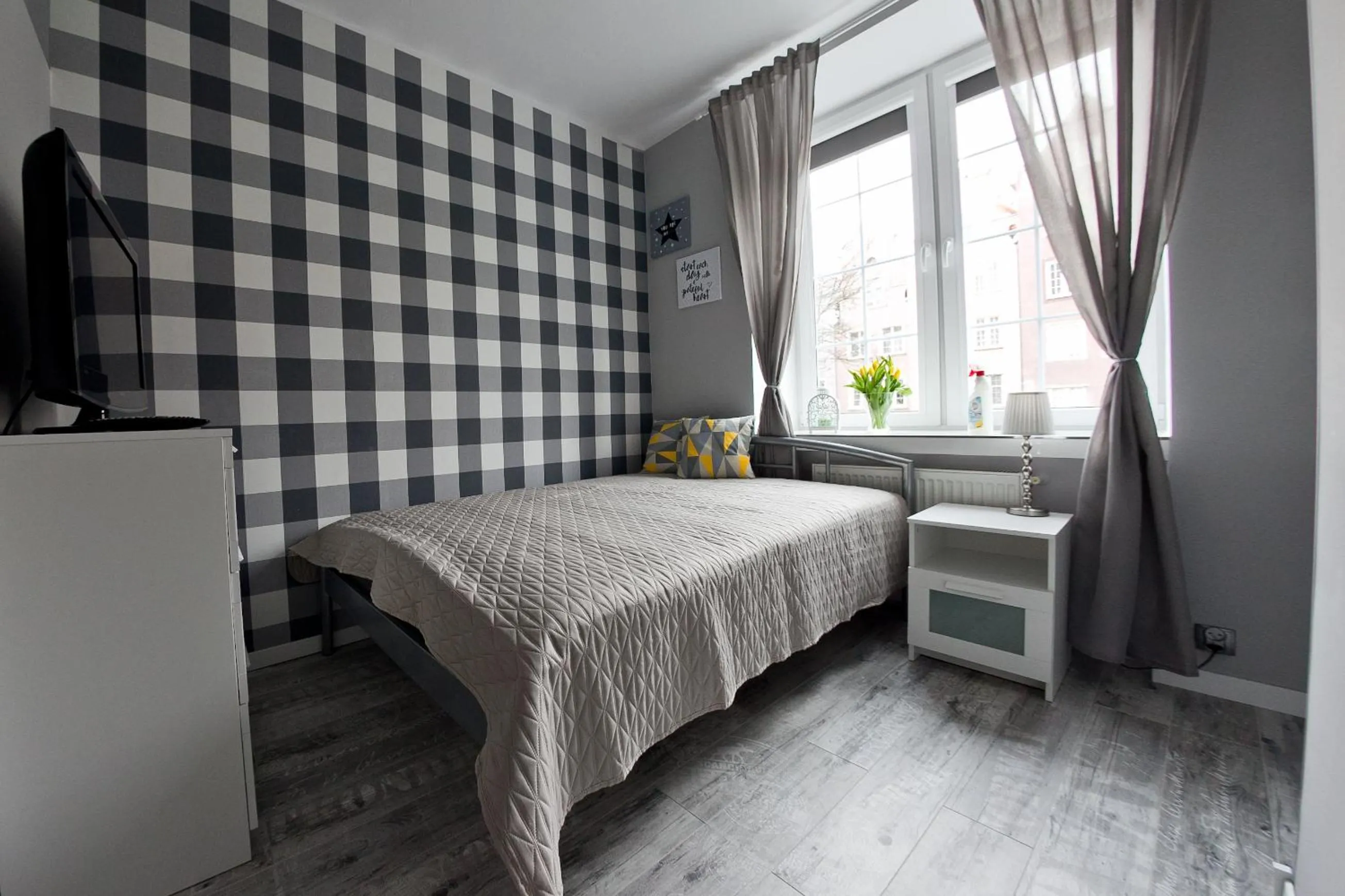 Bed in Euro Apartments Piwna