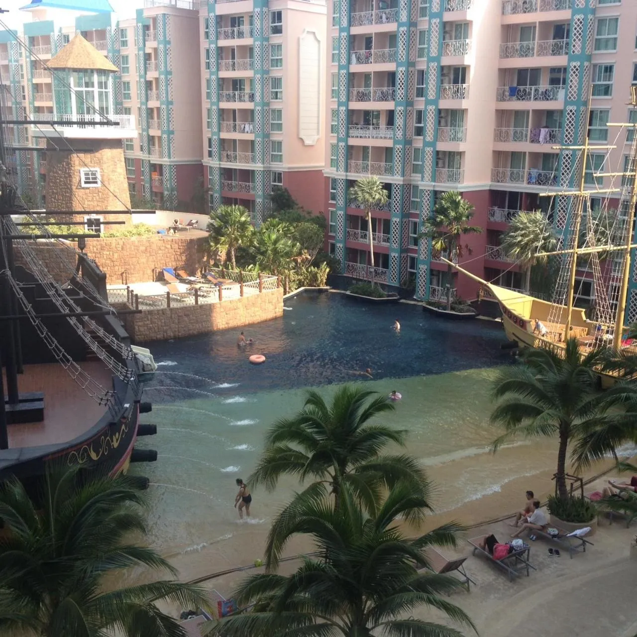 Pool view in Grande Caribbean Resort 17th floor by Bell-Turner