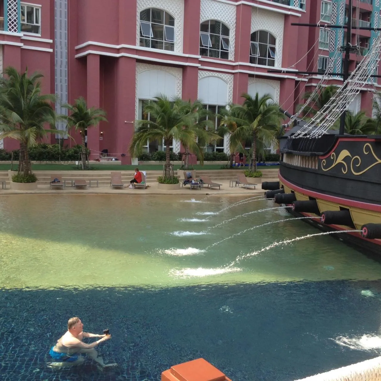 Pool view in Grande Caribbean Resort 17th floor by Bell-Turner