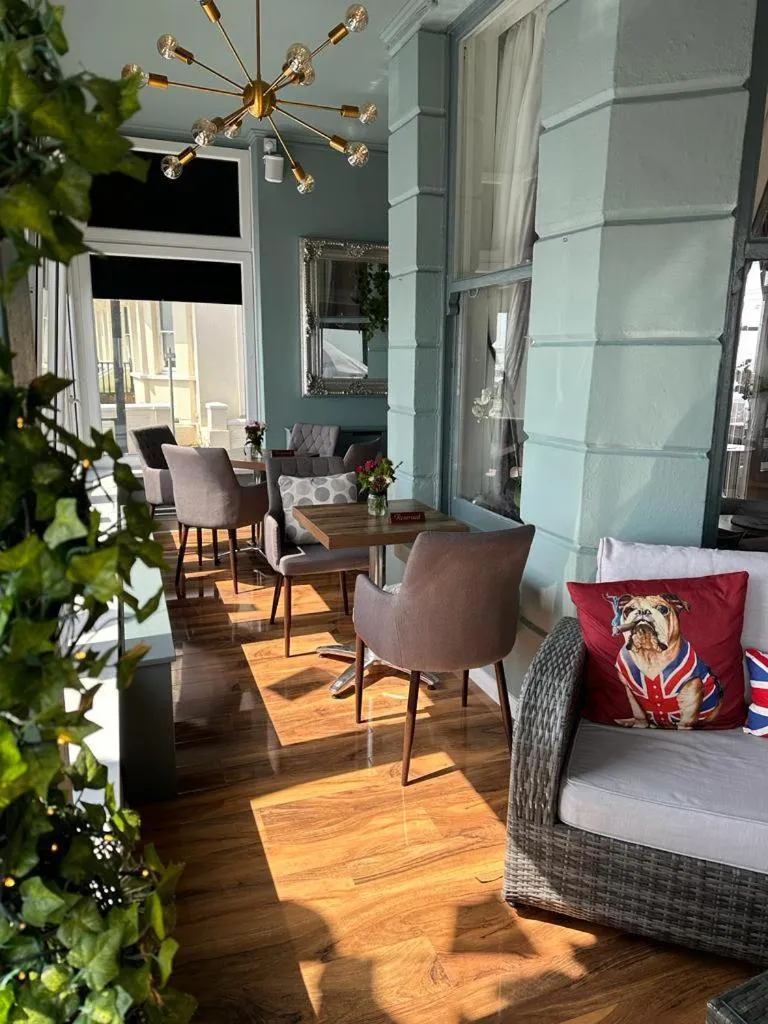 Seating area in East Beach Hotel