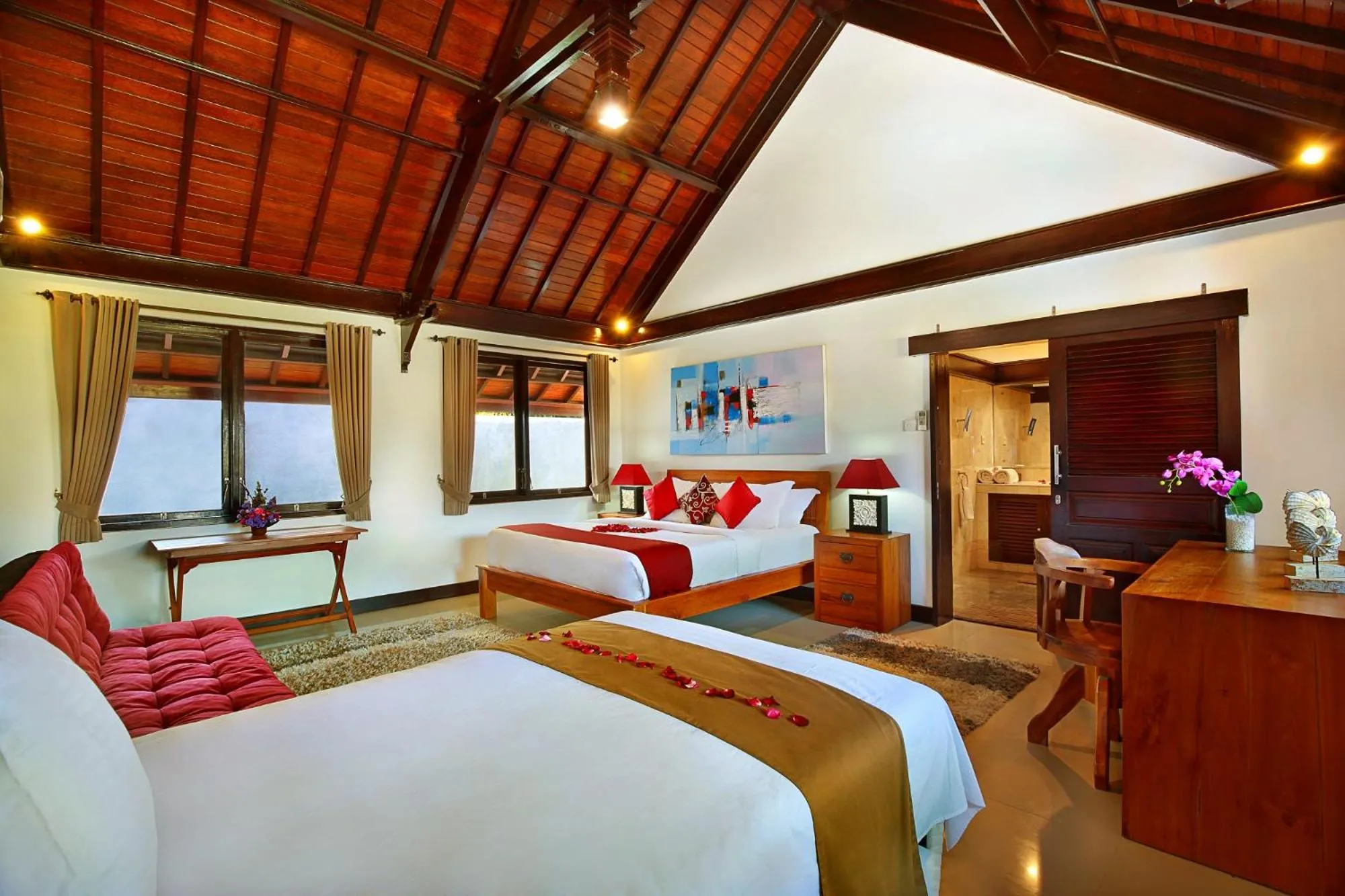 Photo of the whole room, Bed in Alysha Villa Seminyak Beachside By Bali Asia Villa