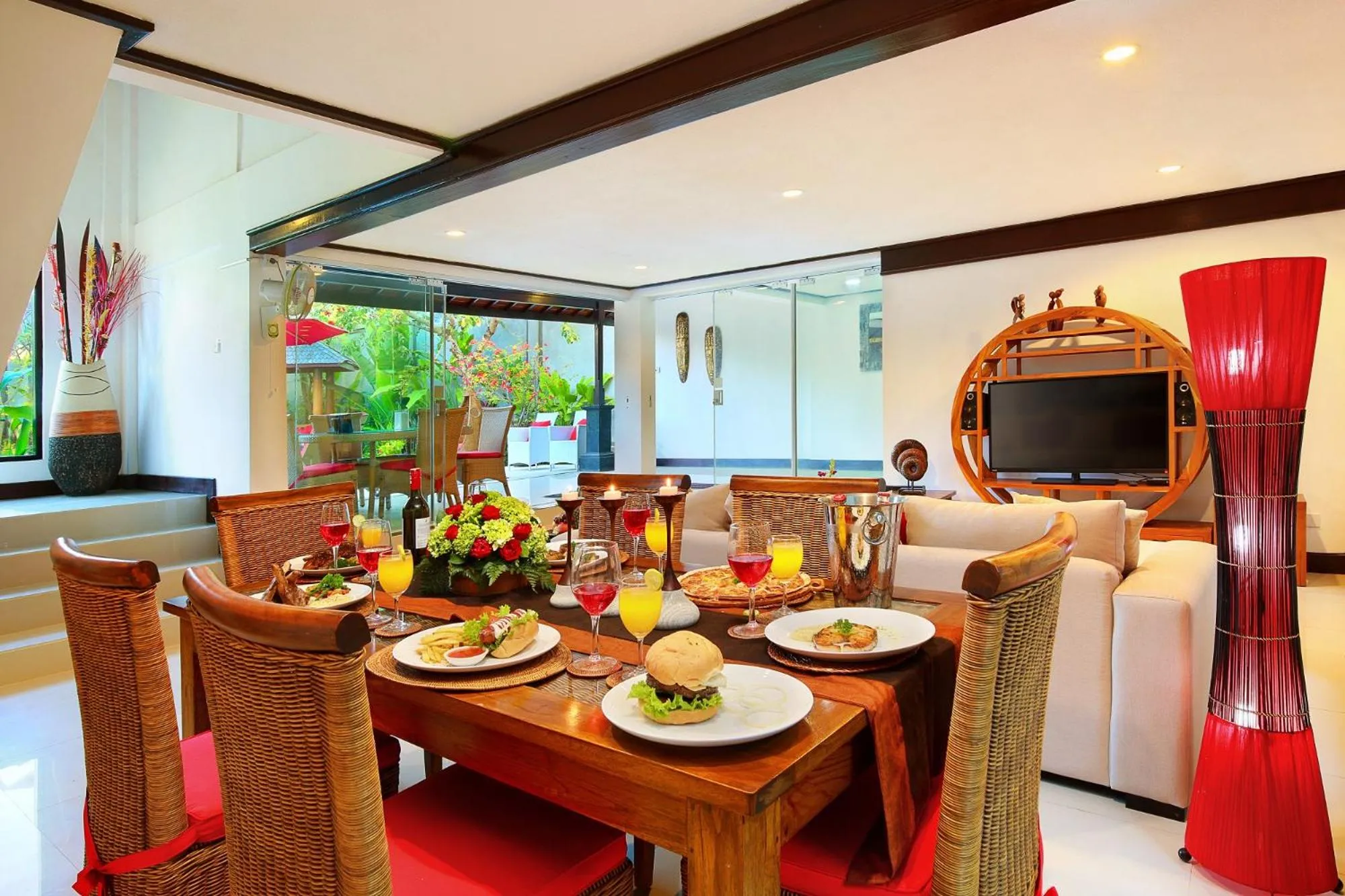 Lunch in Alysha Villa Seminyak Beachside By Bali Asia Villa