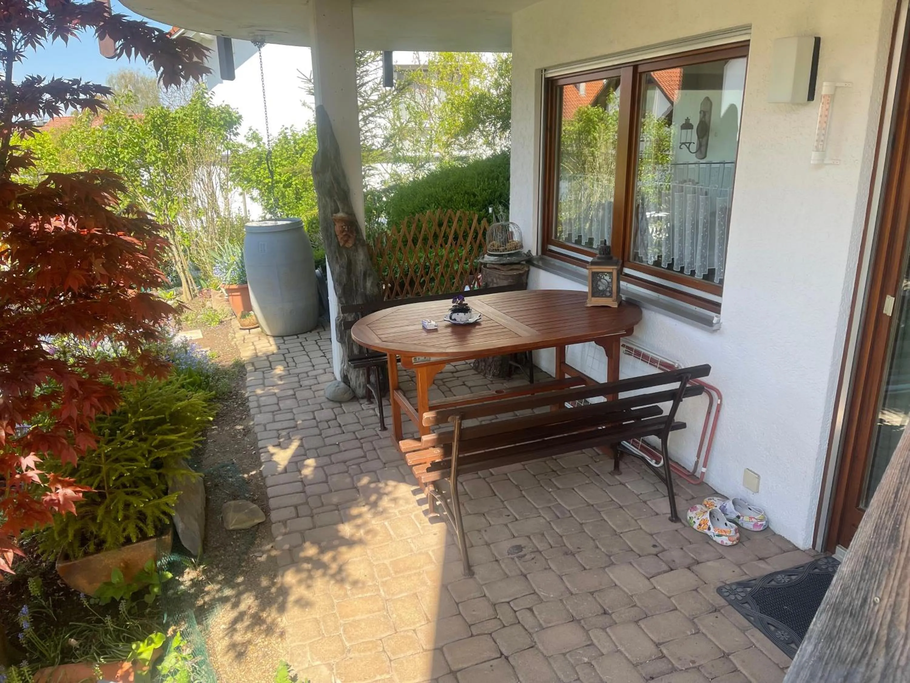 Balcony/Terrace in Ferienwohnung Angelika