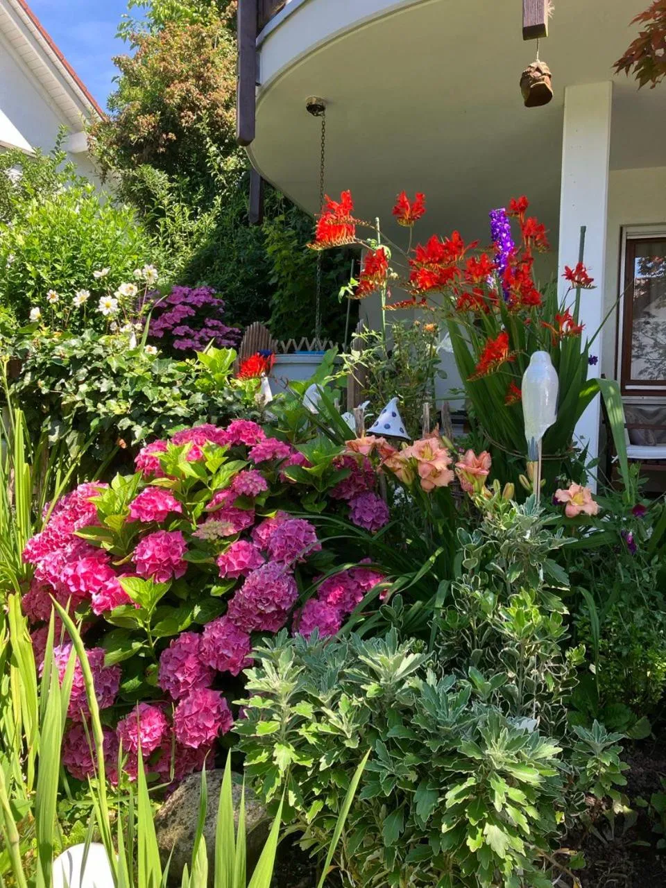 Garden in Ferienwohnung Angelika