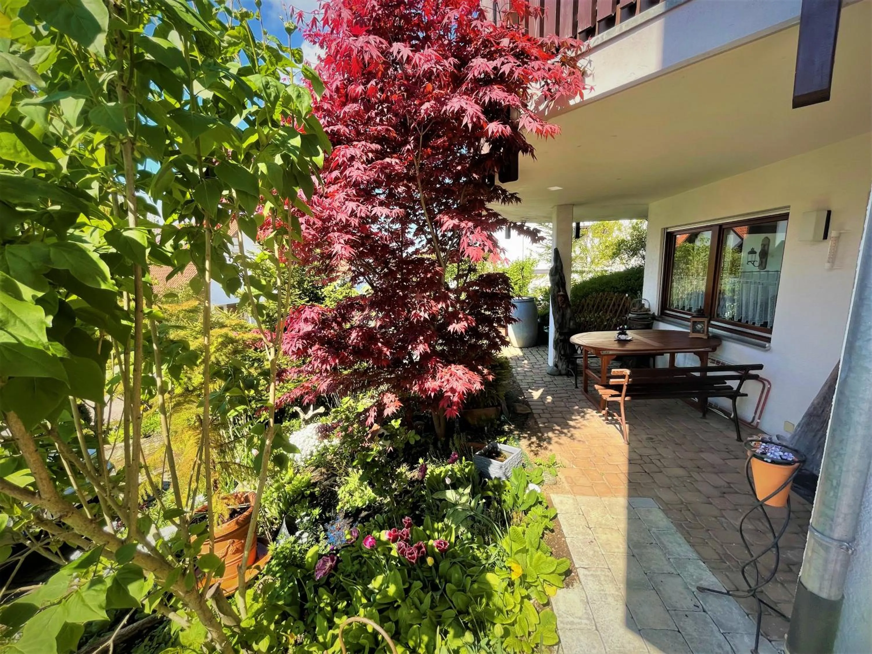 Balcony/Terrace in Ferienwohnung Angelika