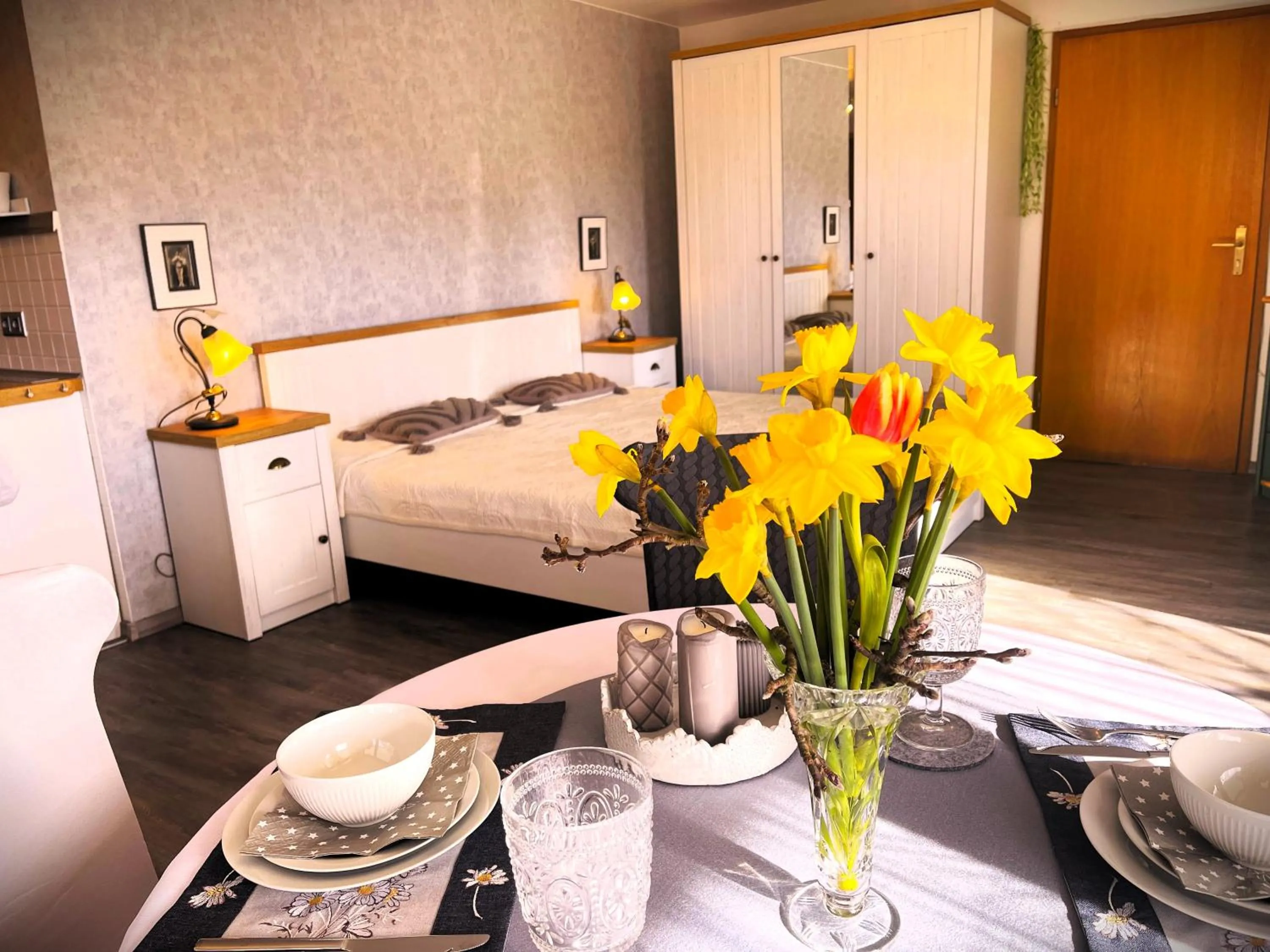 Photo of the whole room, Bed in Ferienwohnung Angelika