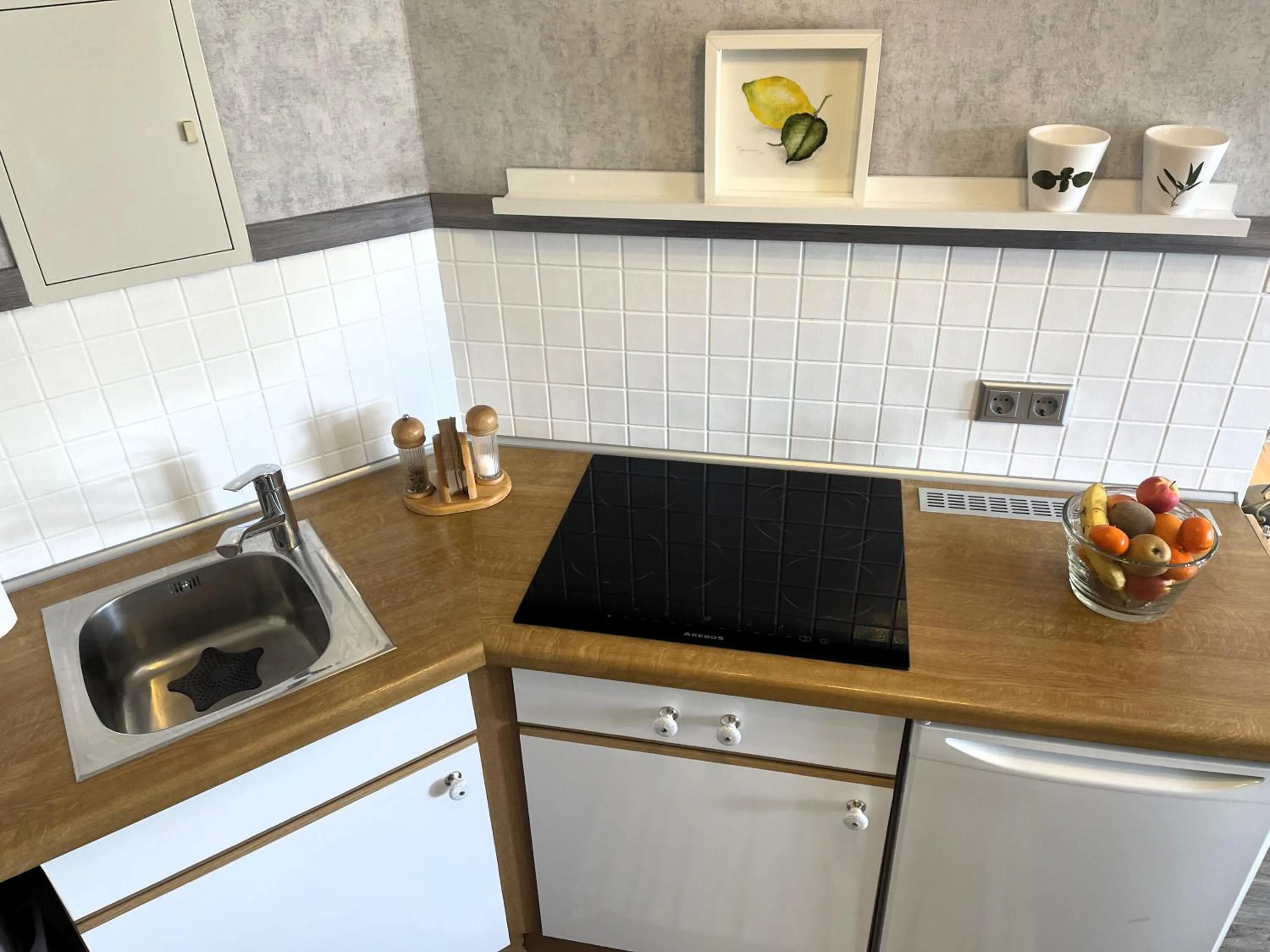 Kitchen or kitchenette in Ferienwohnung Angelika