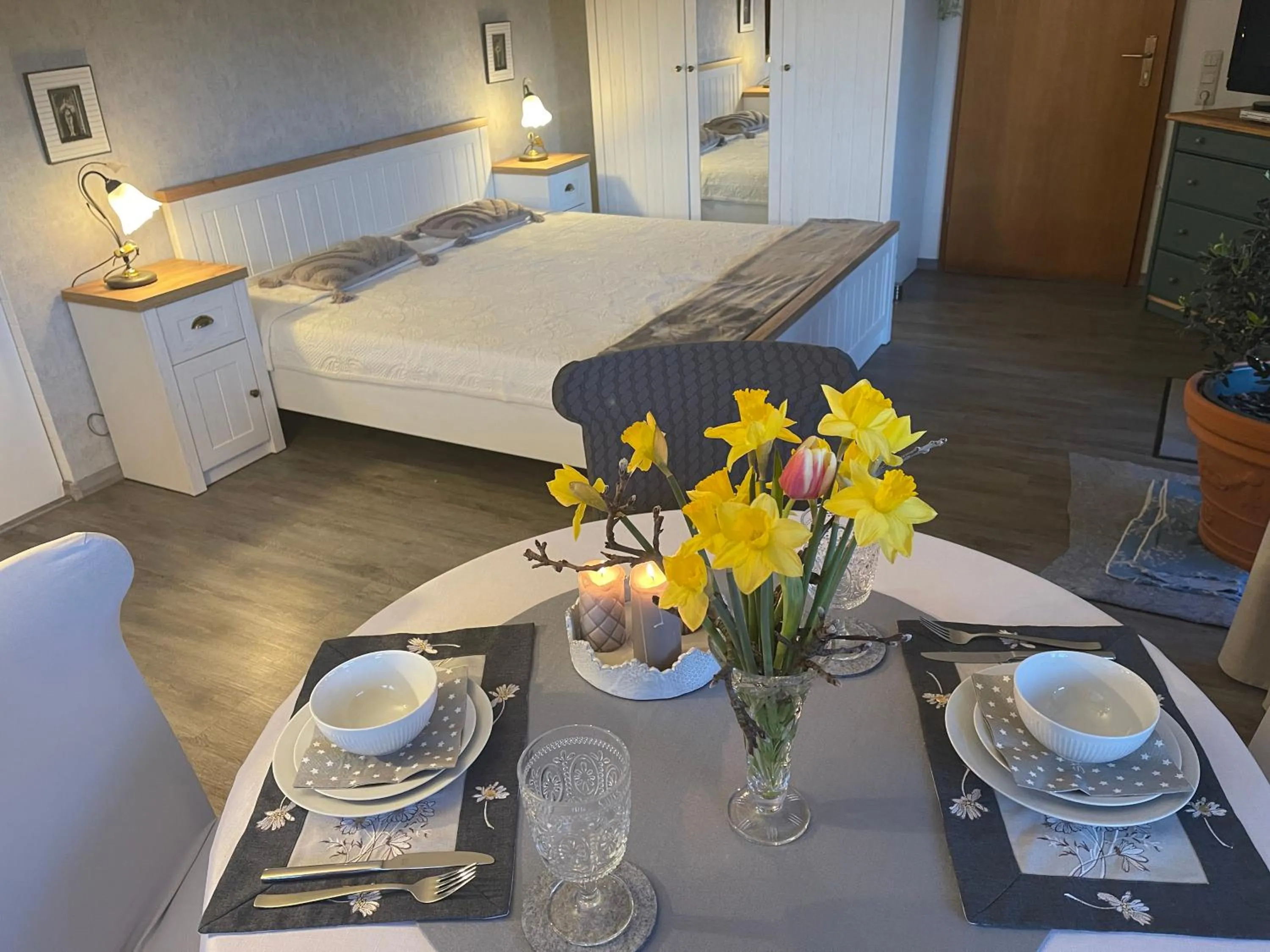 Photo of the whole room, Bed in Ferienwohnung Angelika