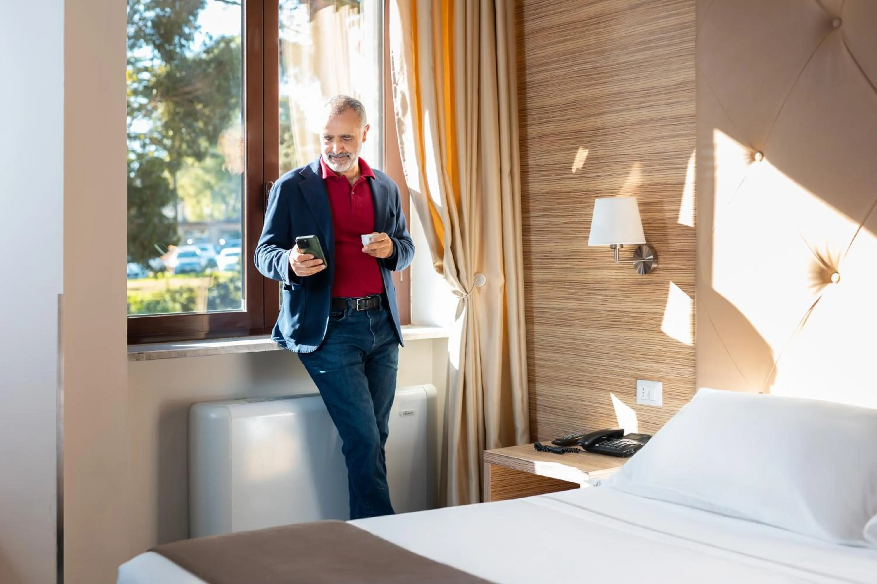 People in Phi Hotel Garden Area Roma Eur