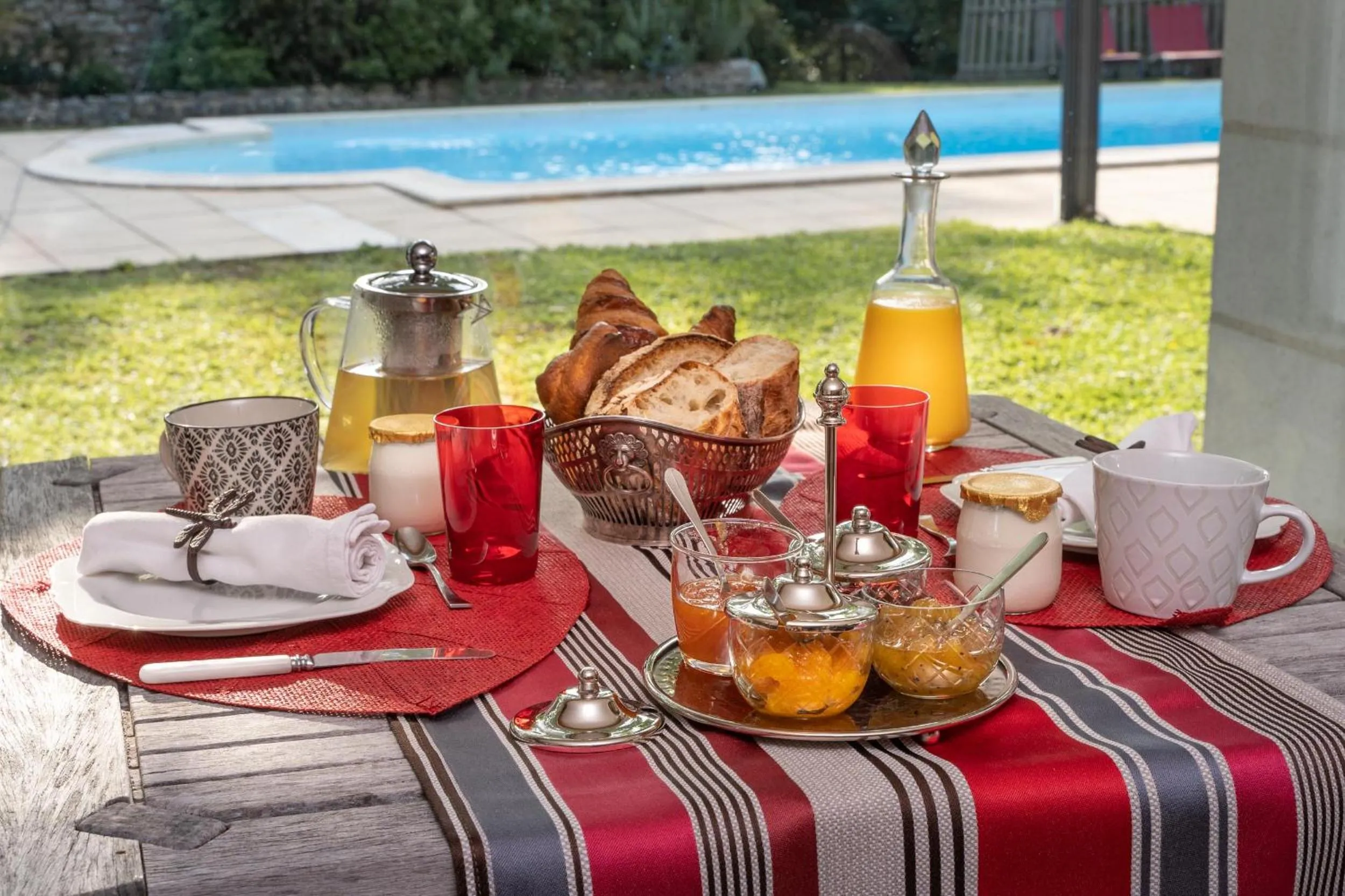 Food and drinks in Le Clos de La Rousselière B and B