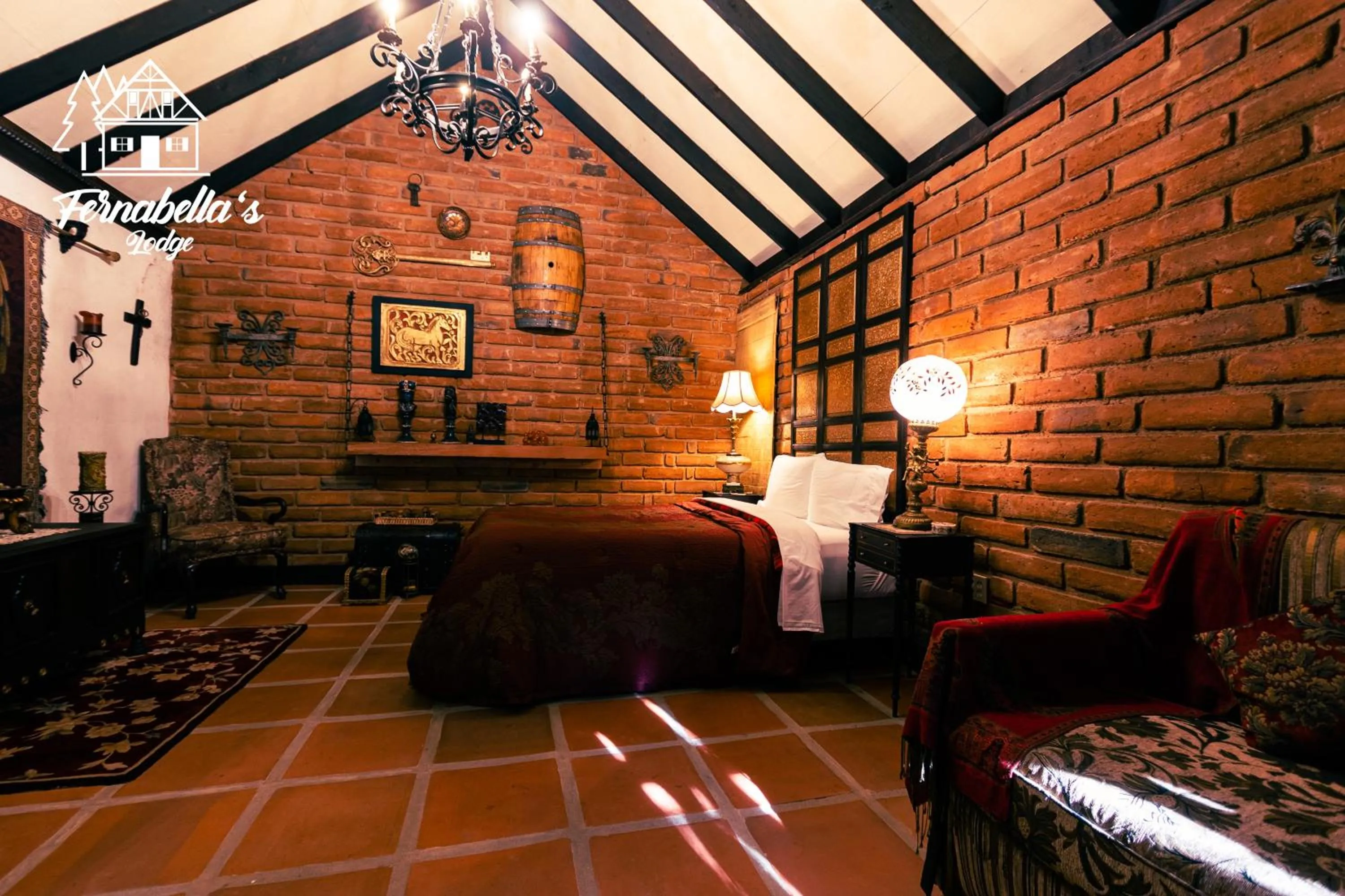 Bed in Fernabella's Lodge