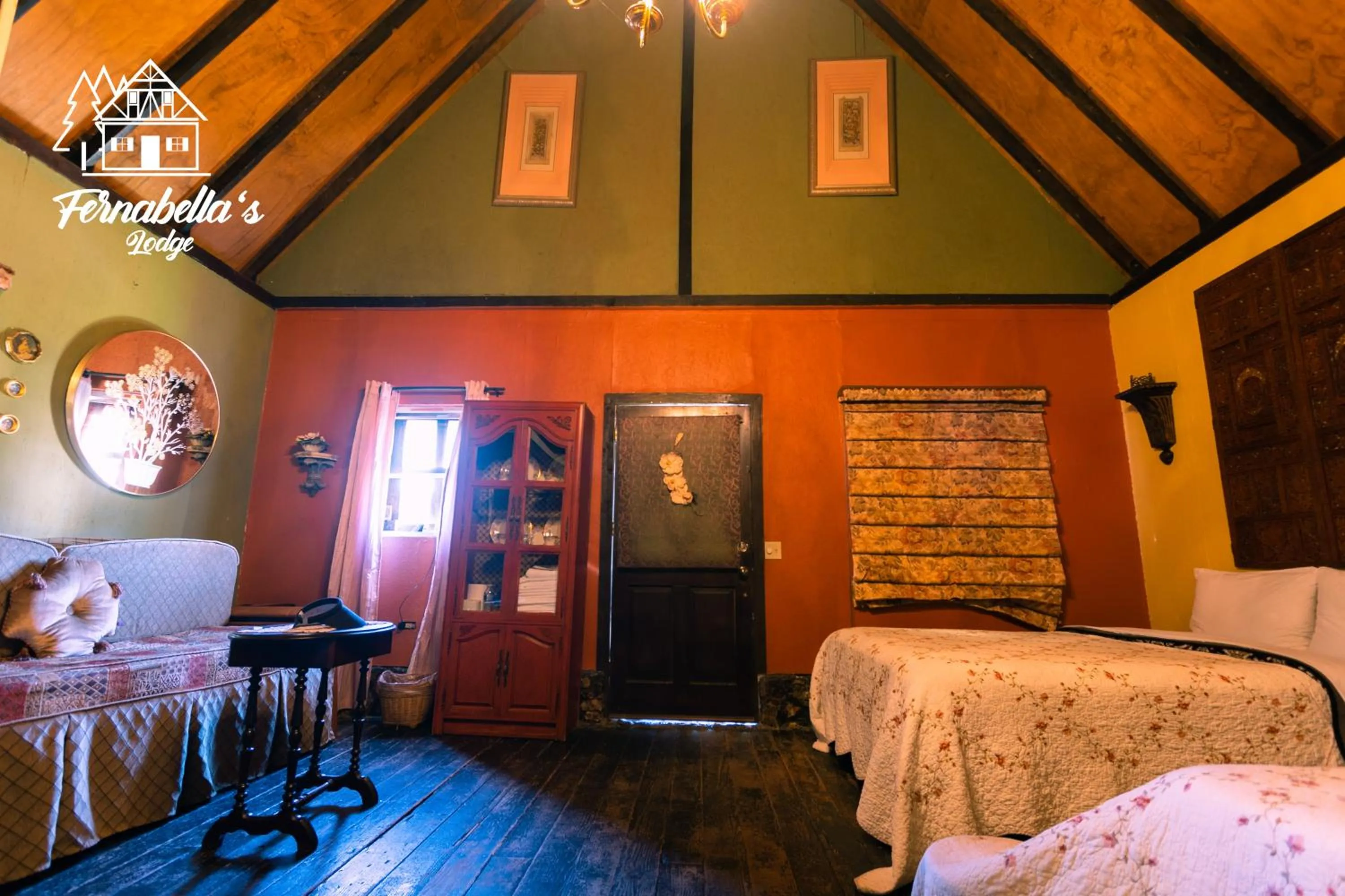 Bed in Fernabella's Lodge