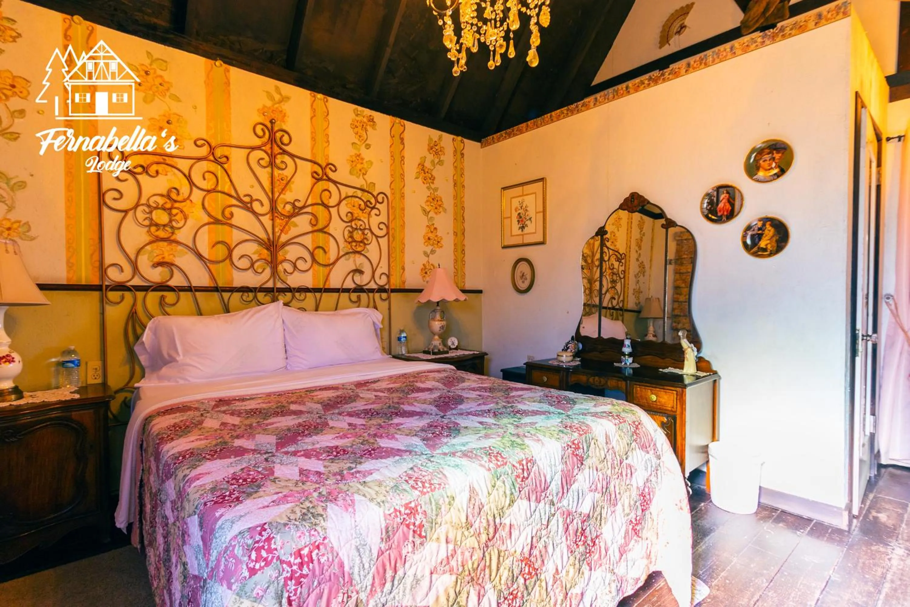 Bed in Fernabella's Lodge