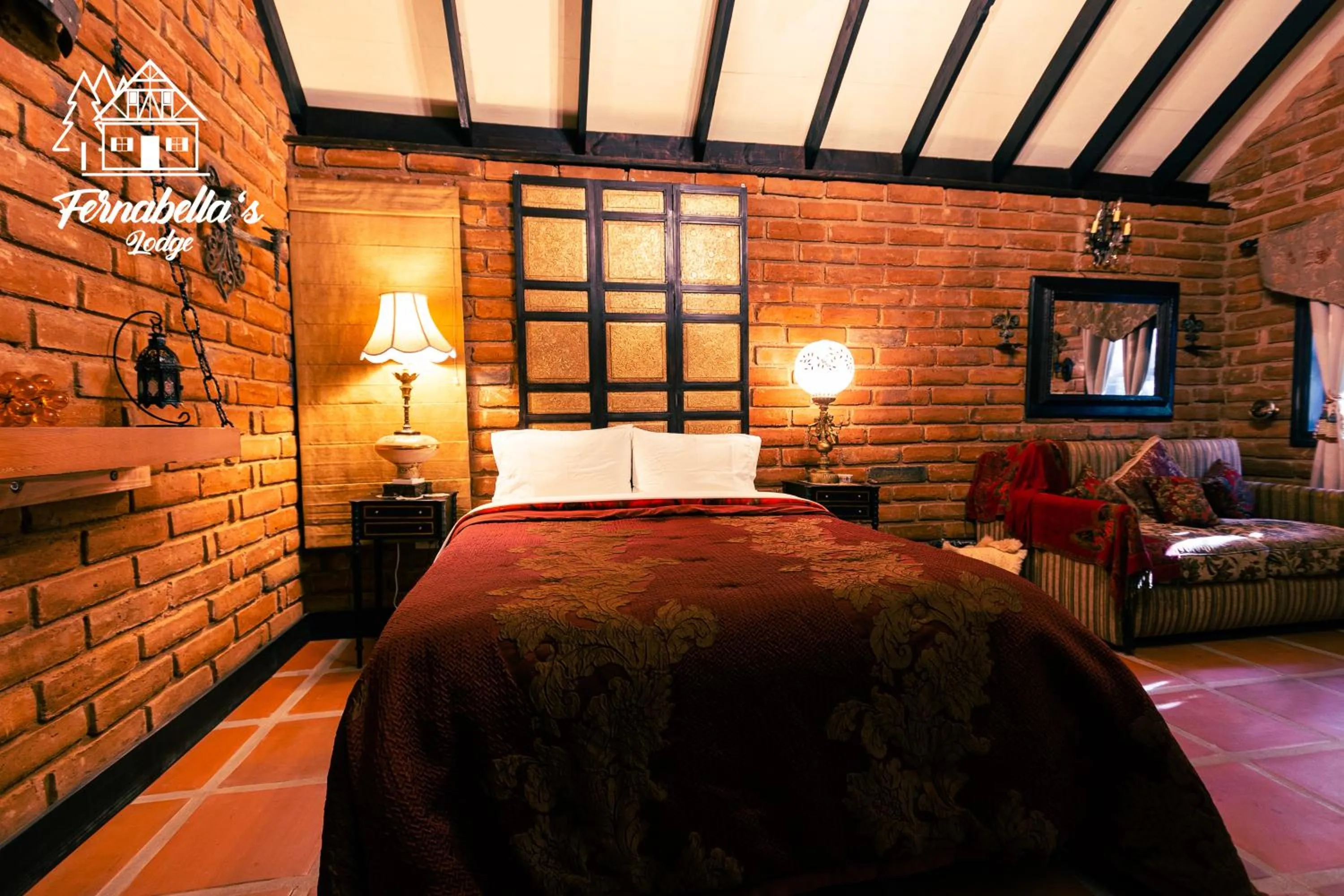 Bed in Fernabella's Lodge